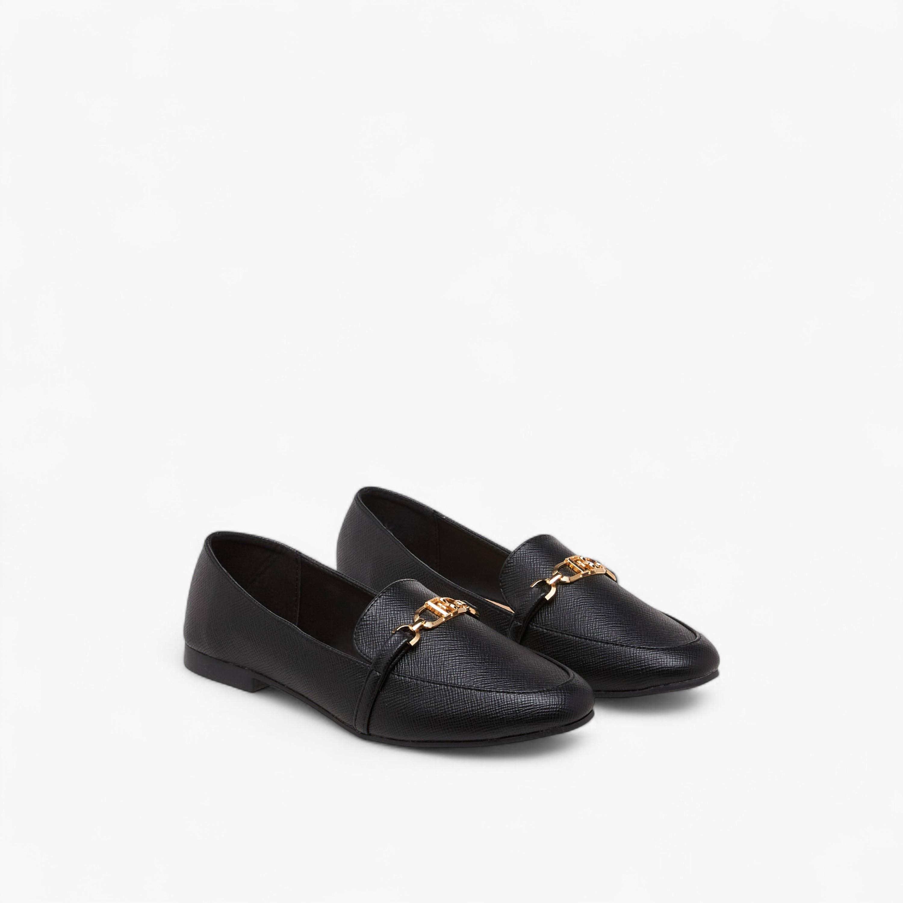 Flora Bella Women's Metal Accent Loafers-women-shoes-loafersandmoccasins-image-1