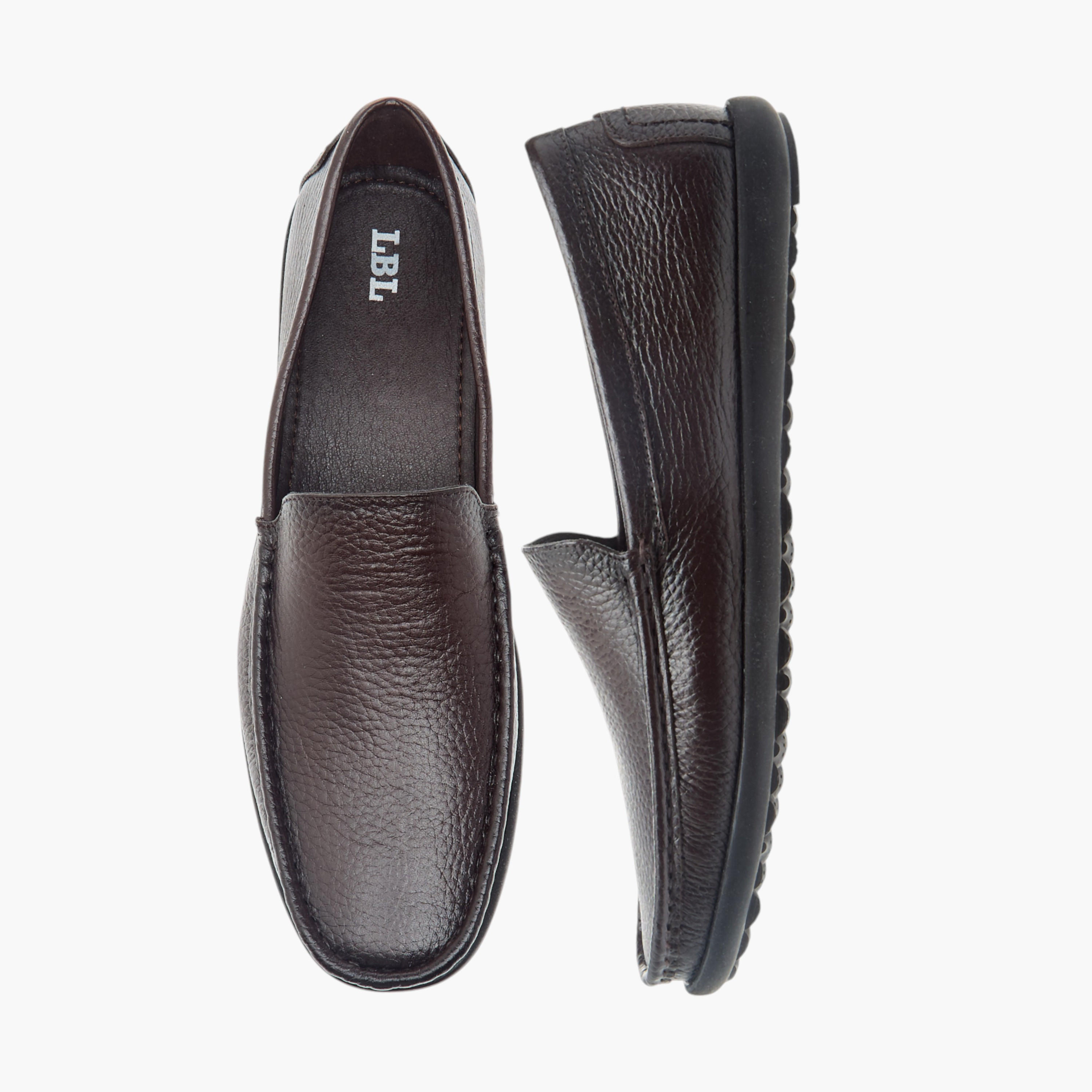 LBL by Shoexpress Textured Slip-On Moccasins-men-shoes-loafersandmoccasins-image-1