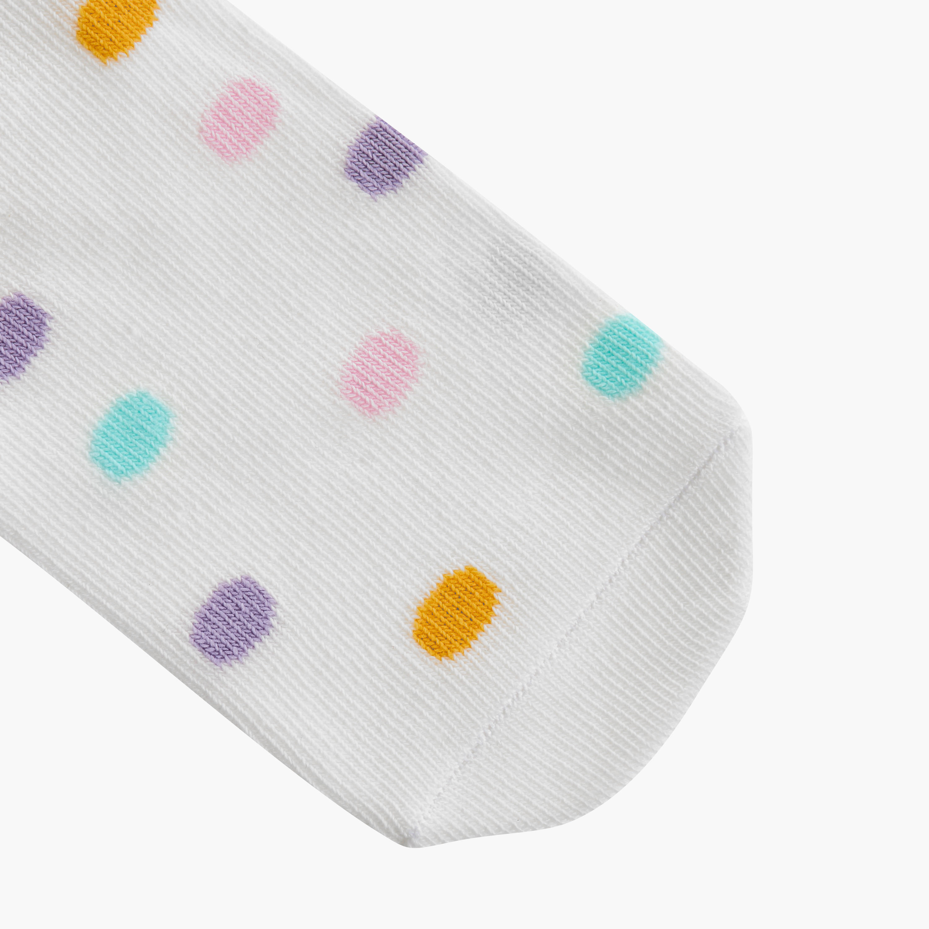 طقم جوارب غير وبرية 5 أزواج بطول الكاحل وطبعات من ليتل ميسي-girls-accessories-socks-image-3