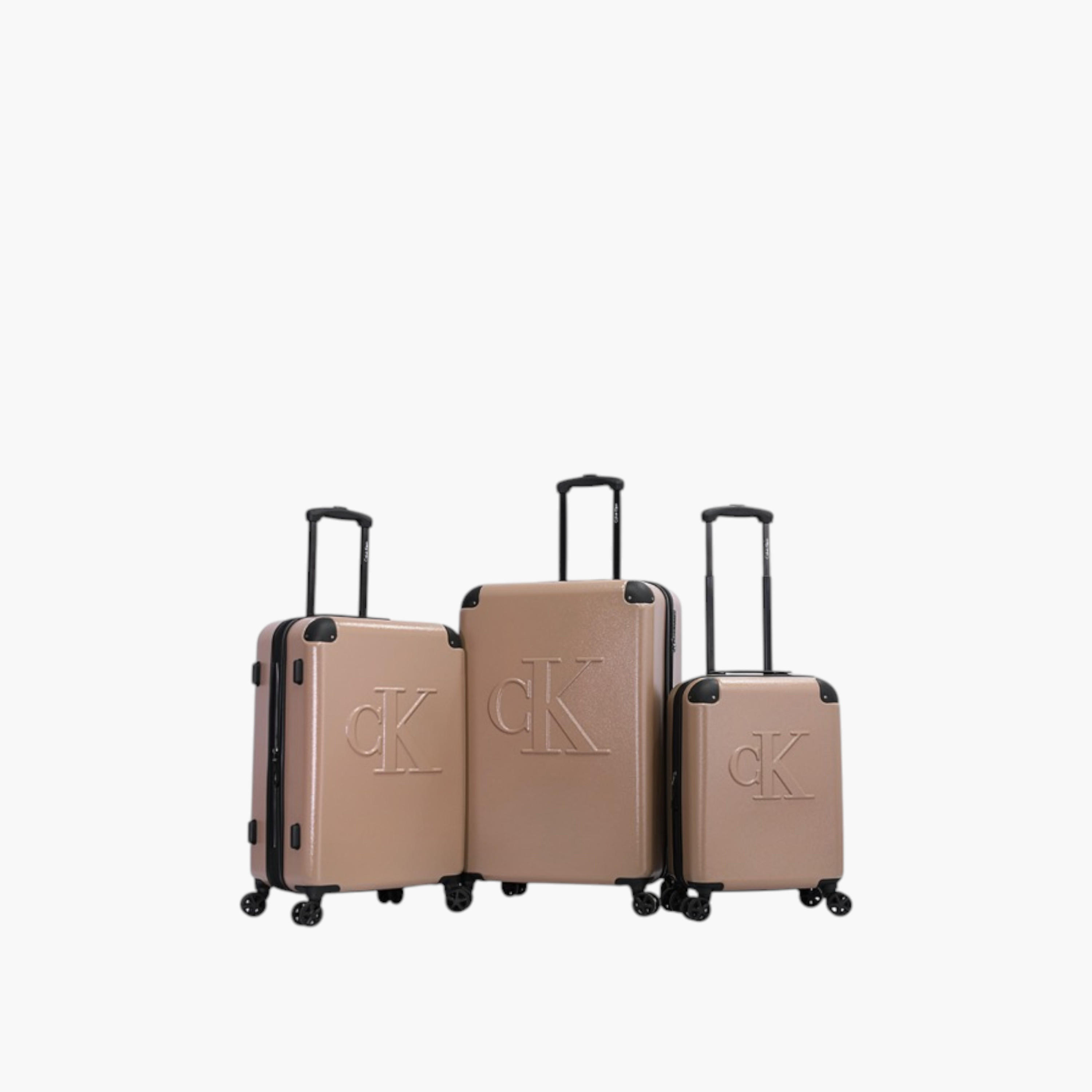 Calvin Klein Logo Embossed Hardcase Trolley Bag with Retractable Handle-travel-luggagesandbags-luggage-image-9