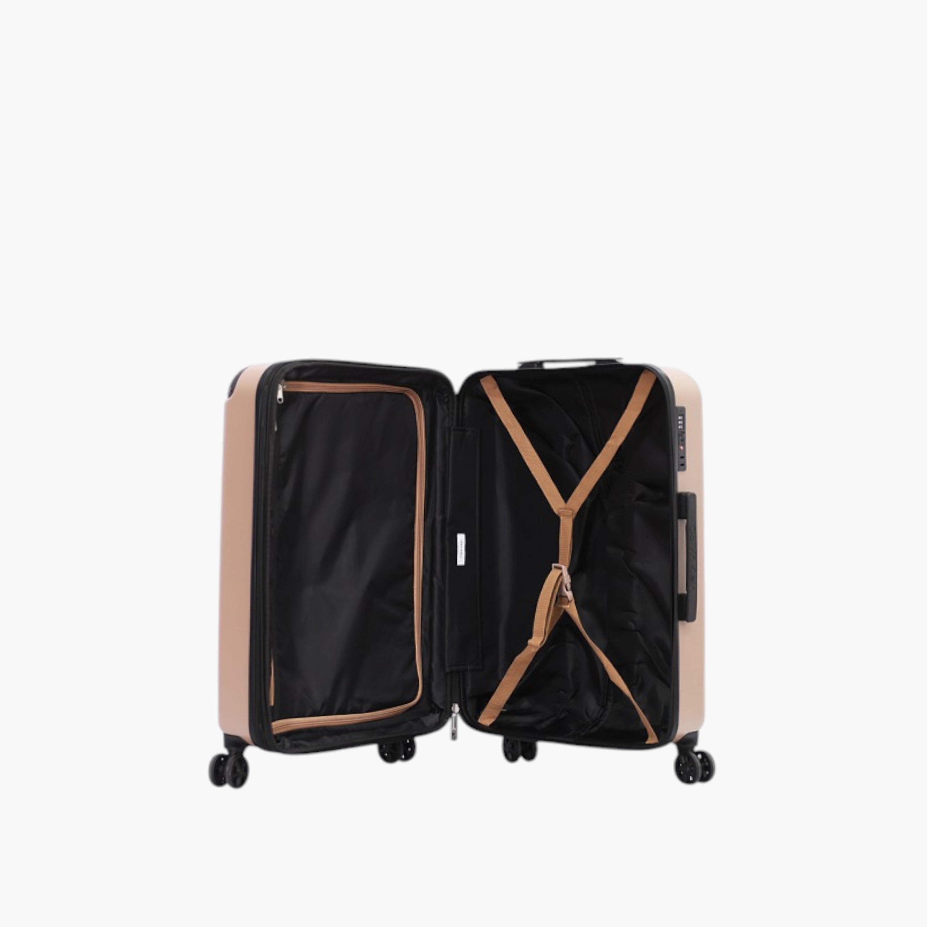 Calvin Klein Logo Embossed Hardcase Trolley Bag with Retractable Handle-travel-luggagesandbags-luggage-image-3