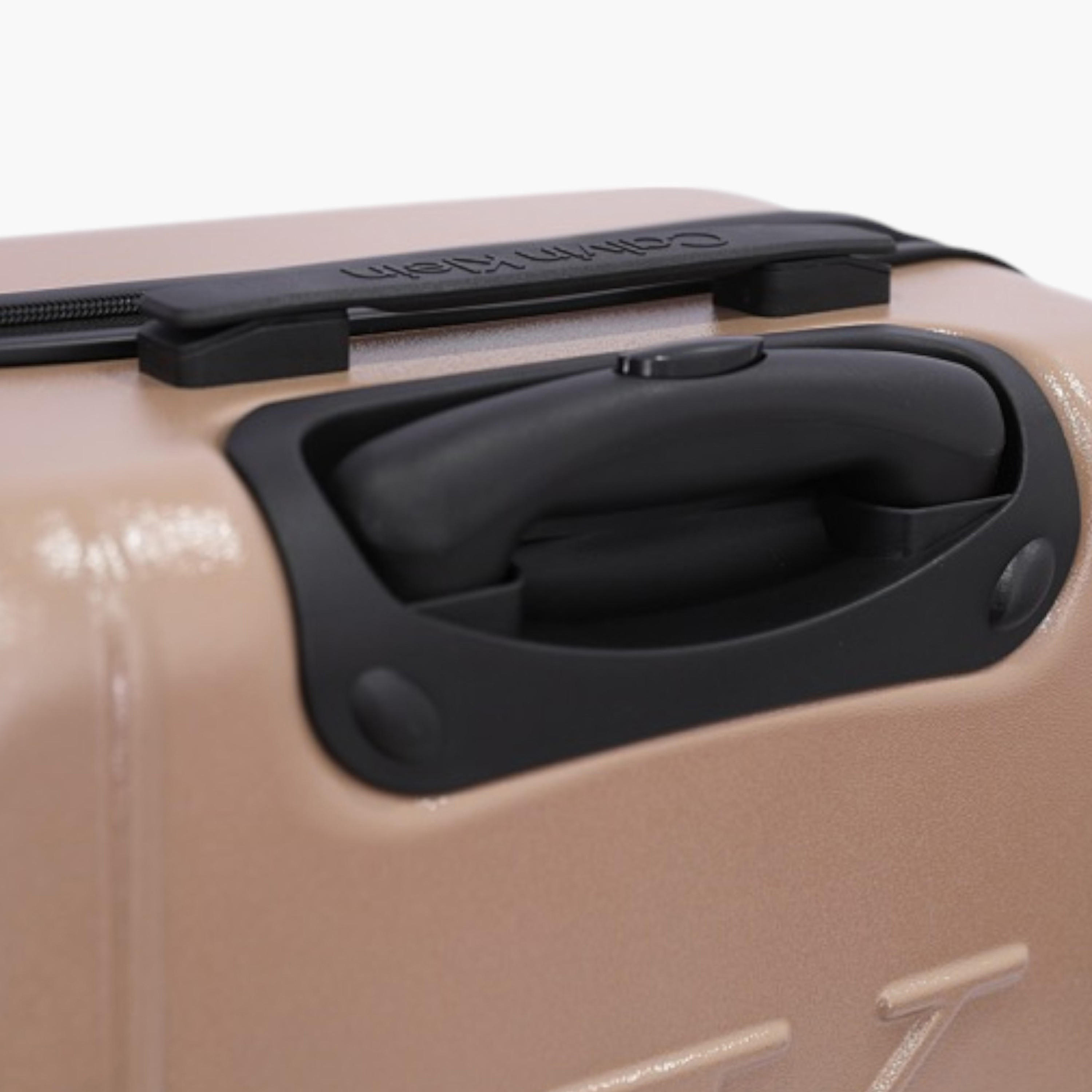 Calvin Klein Logo Embossed Hardcase Trolley Bag with Retractable Handle-travel-luggagesandbags-luggage-image-8