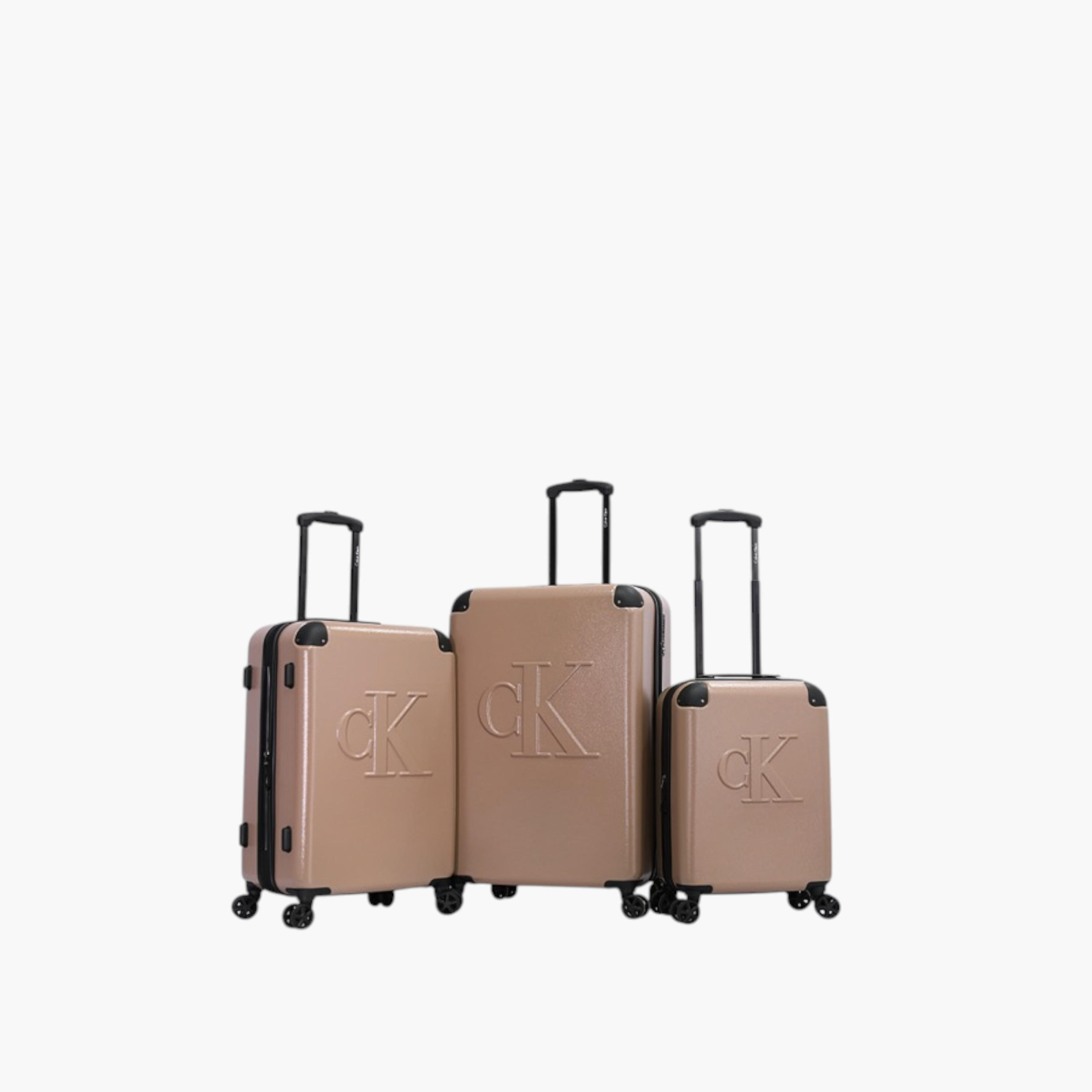 Calvin Klein Logo Embossed Hardcase Trolley Bag with Retractable Handle-travel-luggagesandbags-luggage-image-9