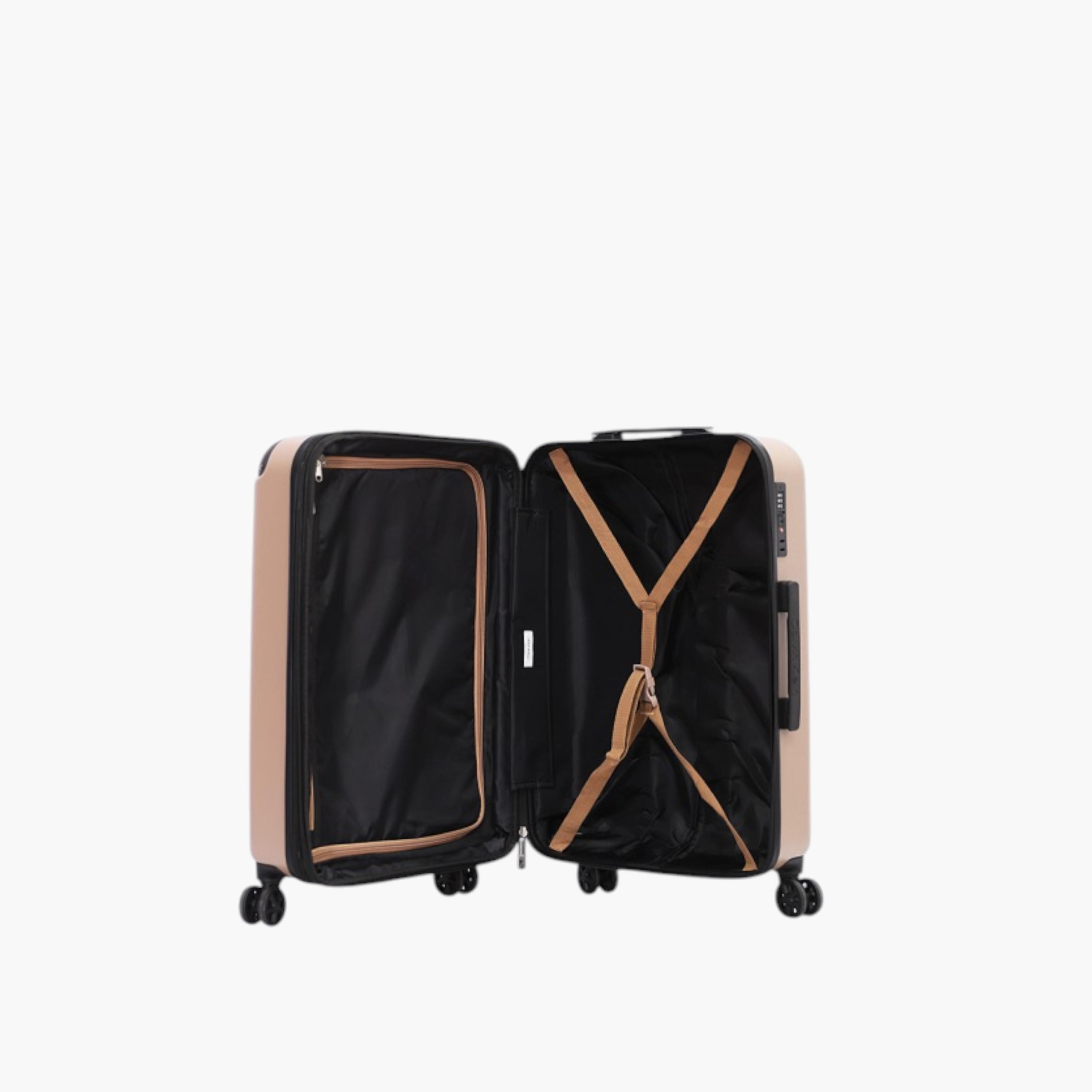 Calvin Klein Logo Embossed Hardcase Trolley Bag with Retractable Handle-travel-luggagesandbags-luggage-image-3