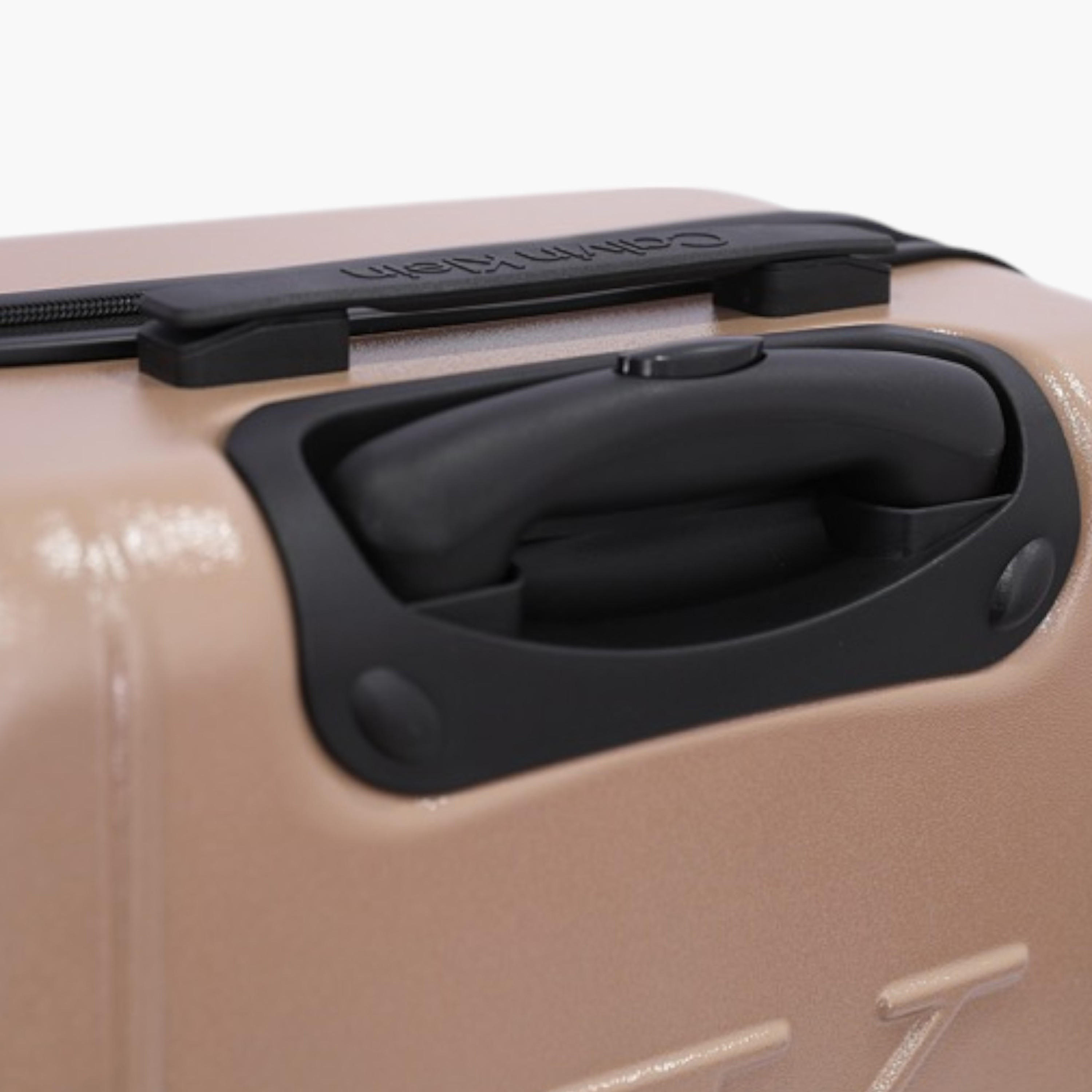 Calvin Klein Logo Embossed Hardcase Trolley Bag with Retractable Handle-travel-luggagesandbags-luggage-image-8