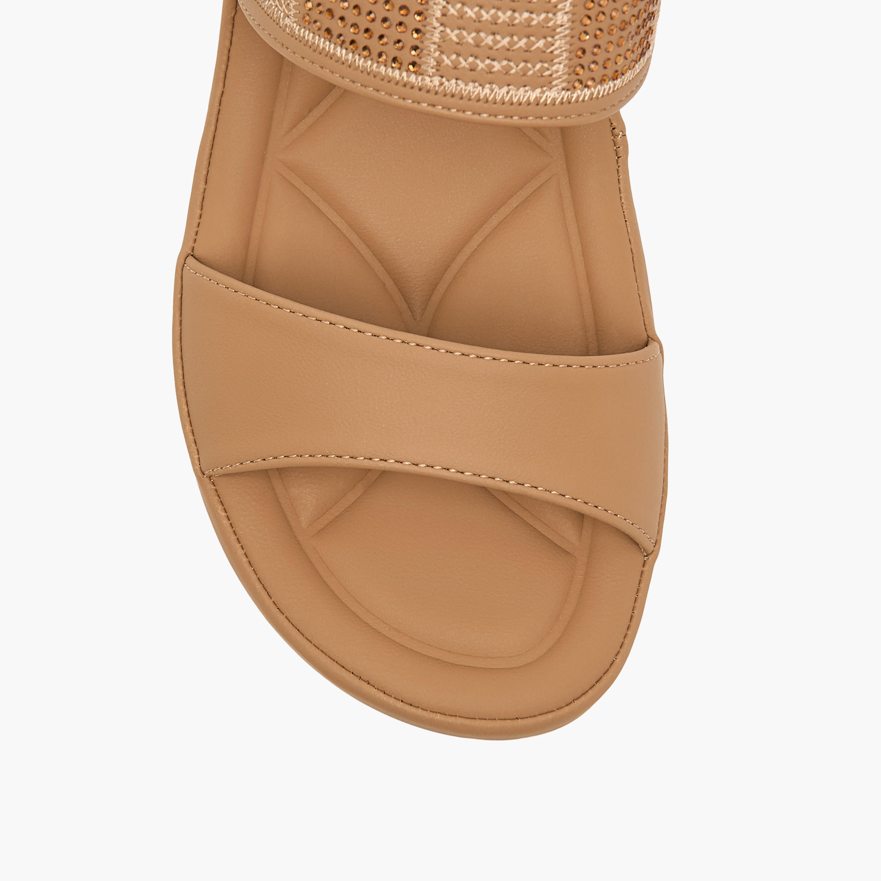 Le Confort Embellished Slip-On Comfort Sandals with Wedge Heels-women-shoes-sandals-heeled-image-4