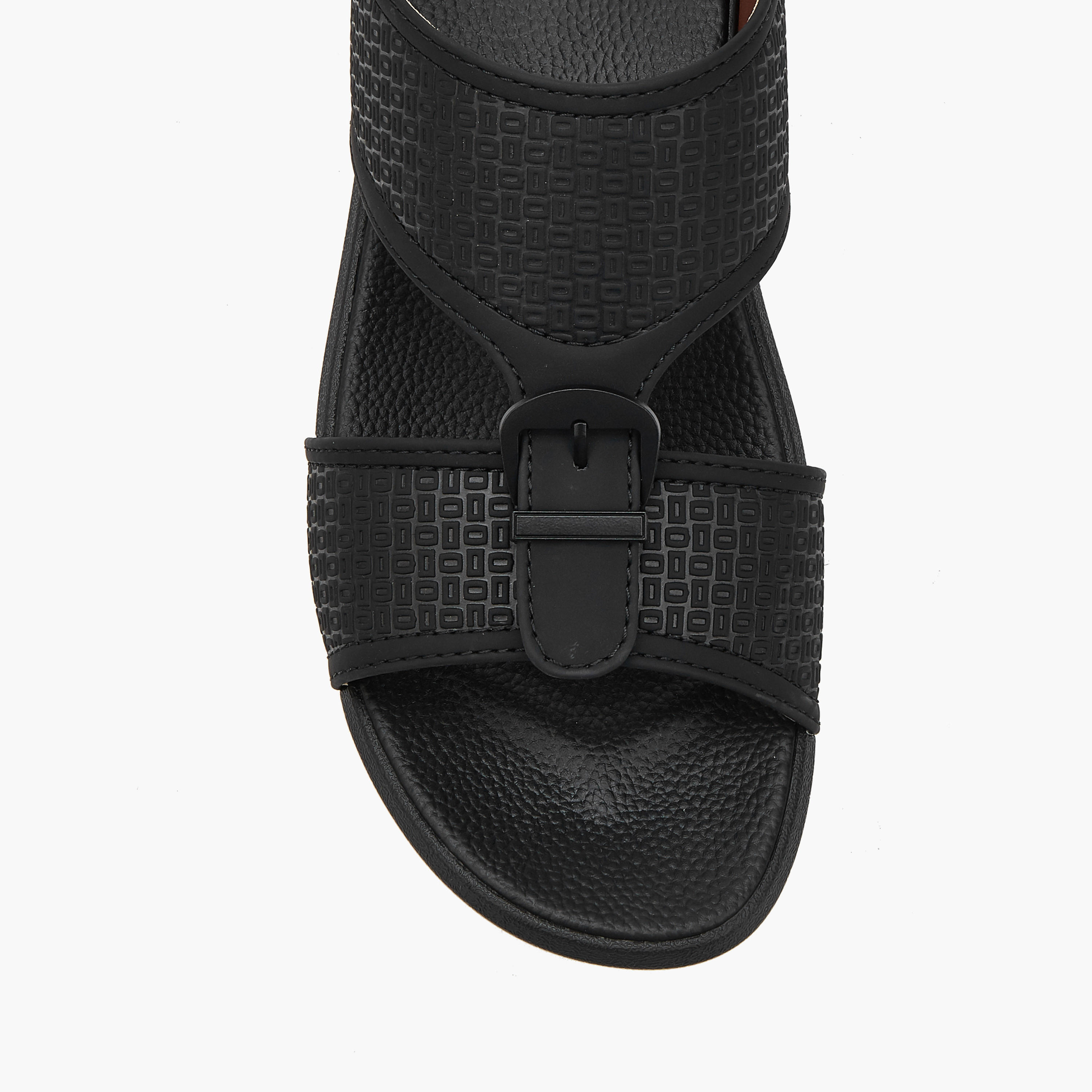 Al Waha Men Buckle Detail Arabic Sandals-men-shoes-sandals-image-4