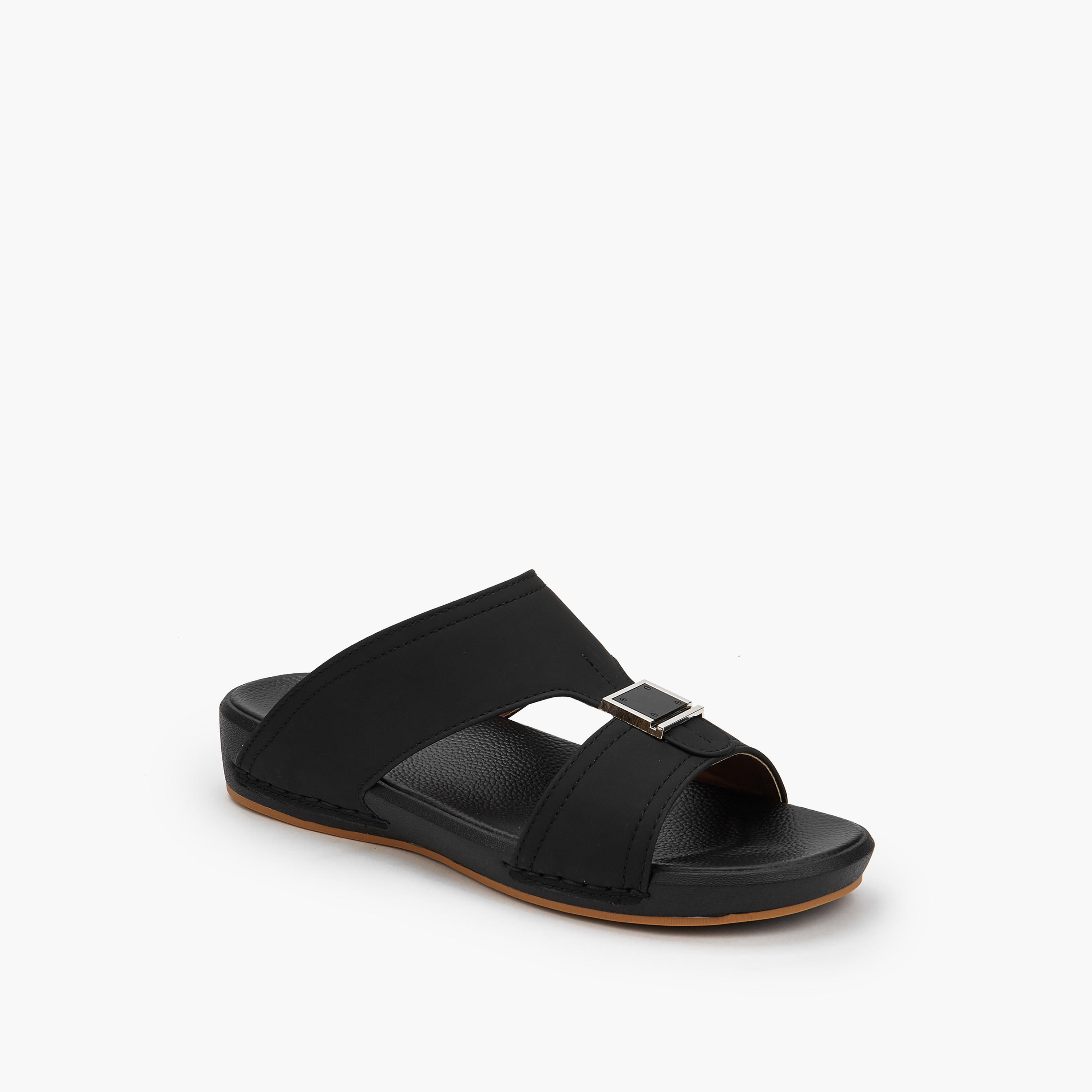 Al Waha Men Buckle Detail Arabic Sandals-men-shoes-sandals-image-3