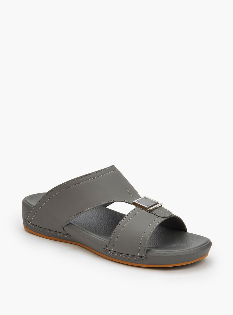 Al Waha Men Buckle Detail Arabic Sandals-men-shoes-sandals-image-3