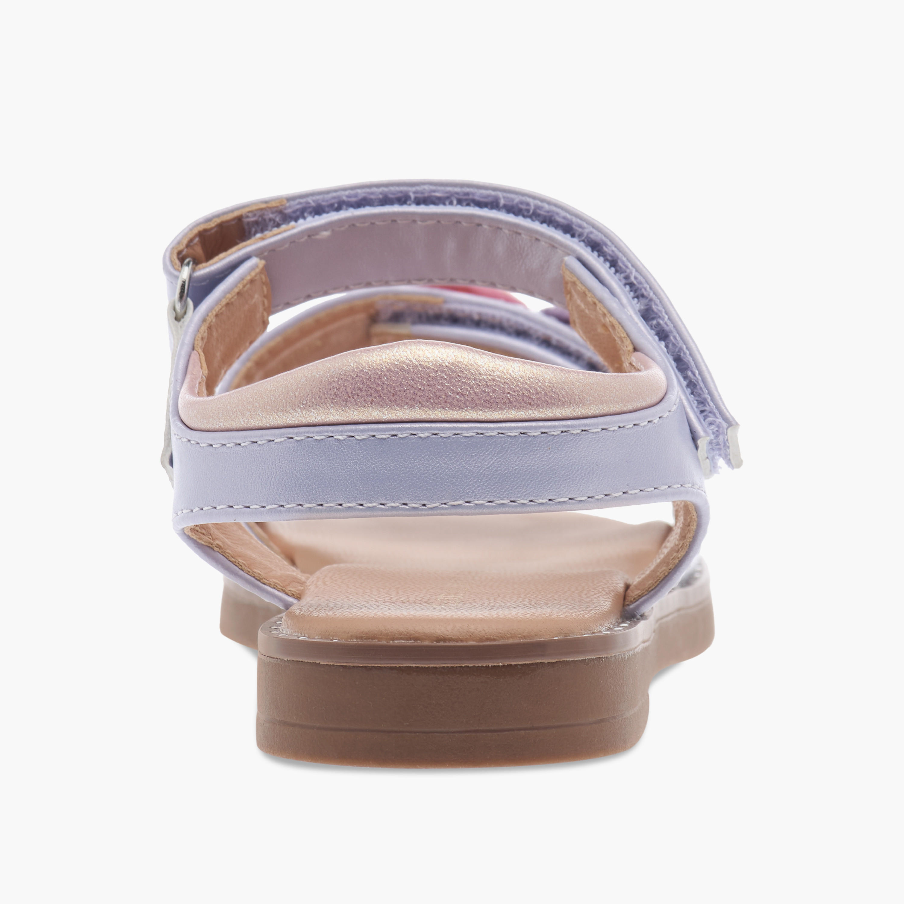 Flora Bella Seashell Applique Sandals with Hook and Loop Closure-girls-shoes-sandals-image-4