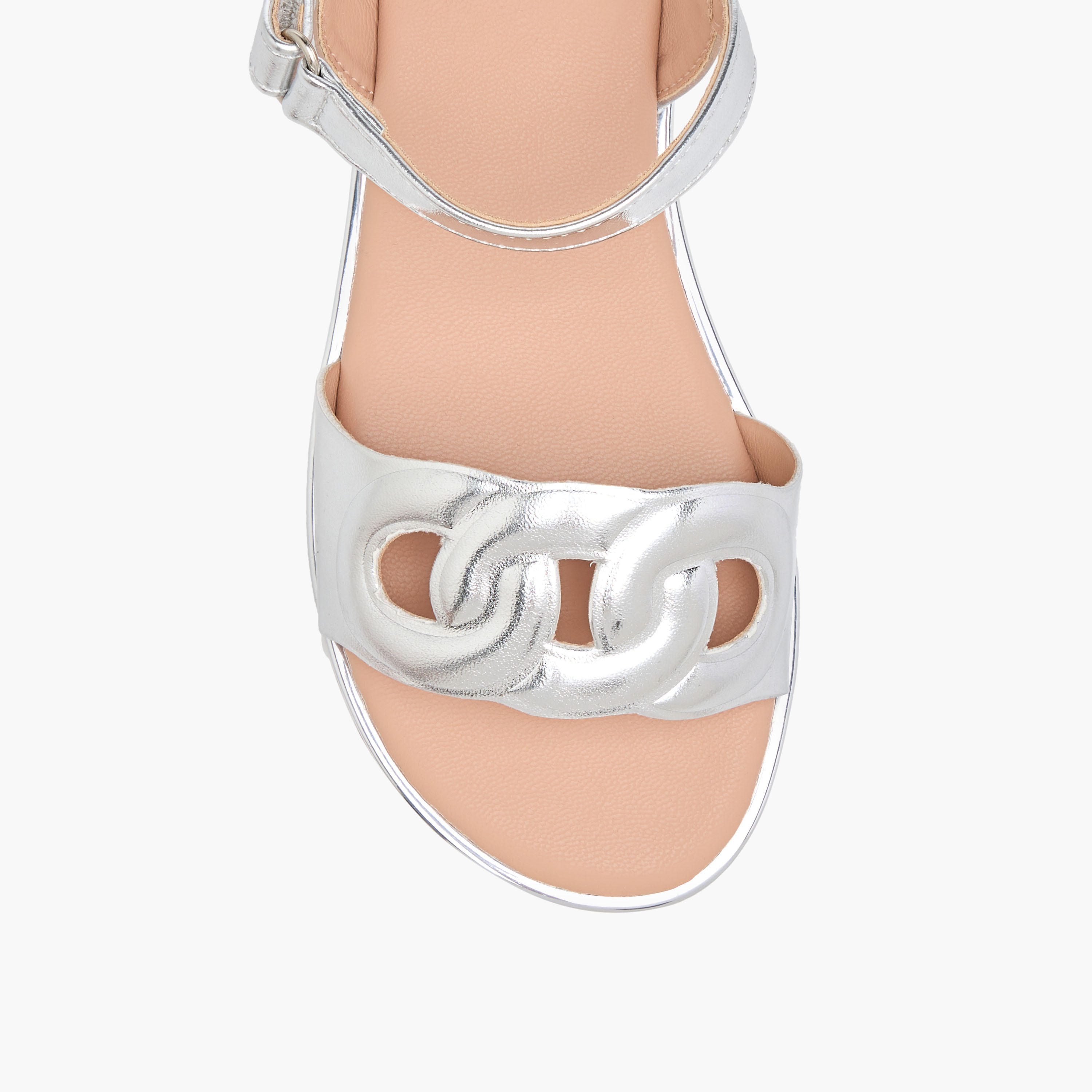 Flora Bella Cutout Detail Sandals with Hook and Loop Closure-girls-shoes-sandals-image-3