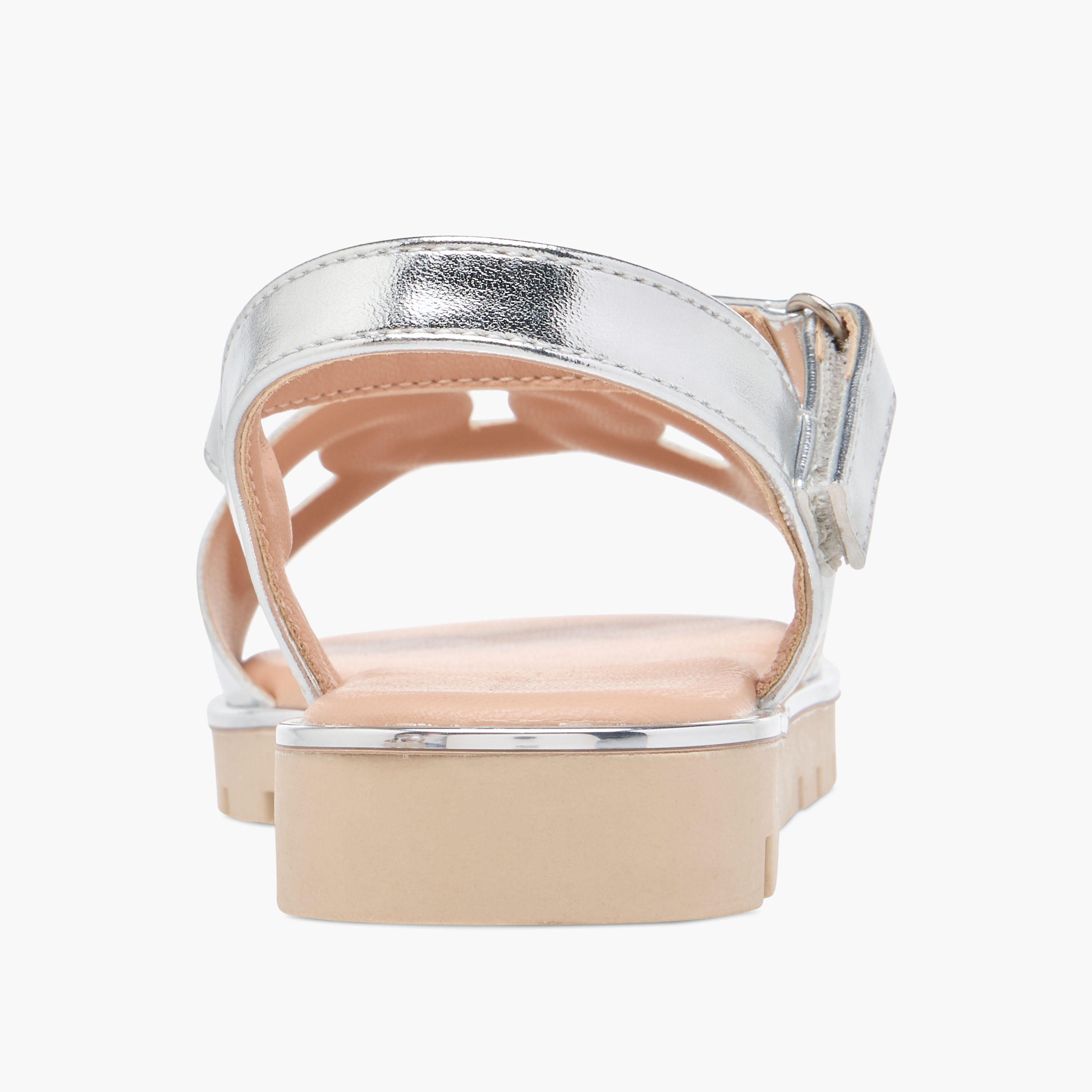 Flora Bella Cutout Detail Sandals with Hook and Loop Closure-girls-shoes-sandals-image-4