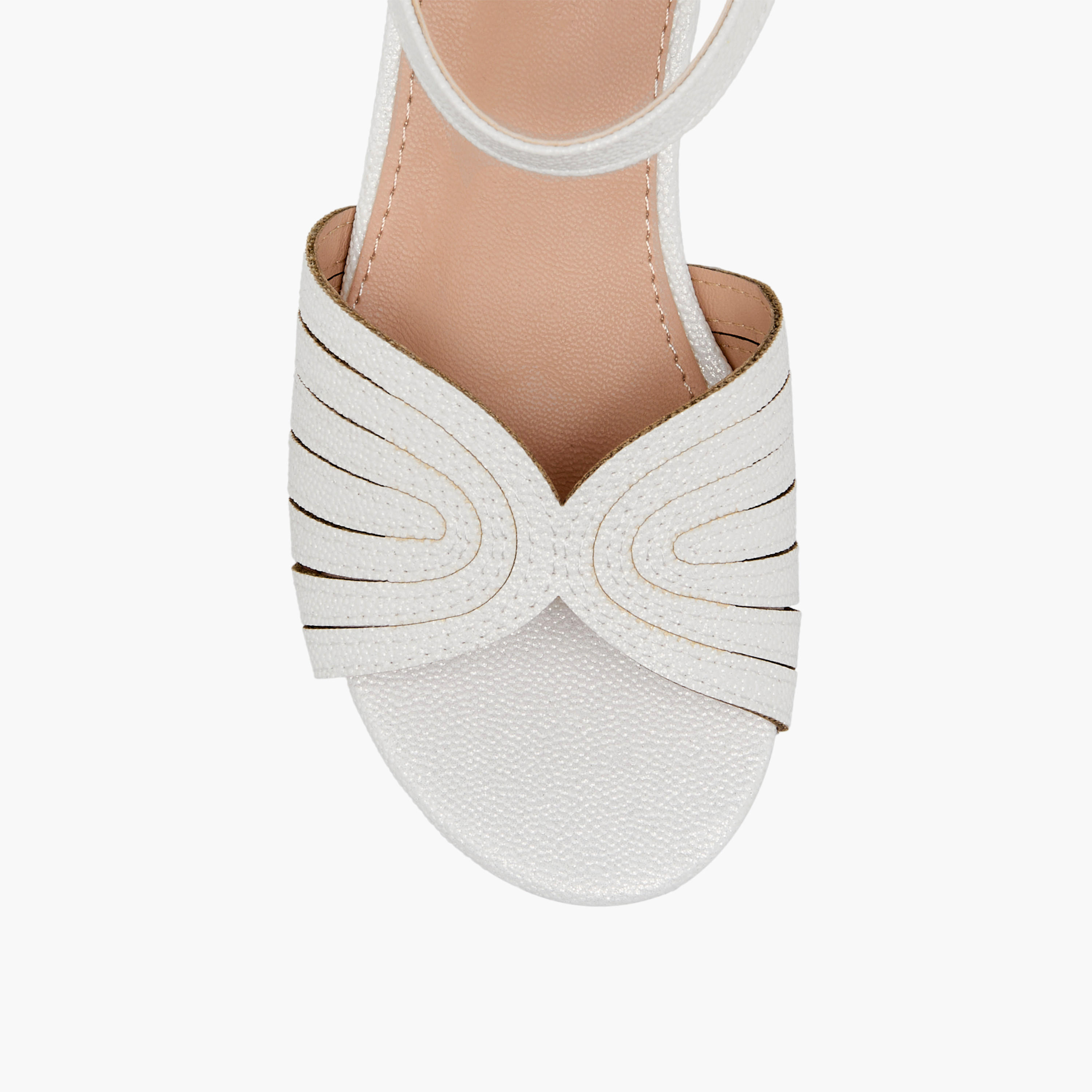 صندل بارز الملمس بكعب سميك وشريط إغلاق لاصق من فلورا بيلا-girls-shoes-sandals-image-4