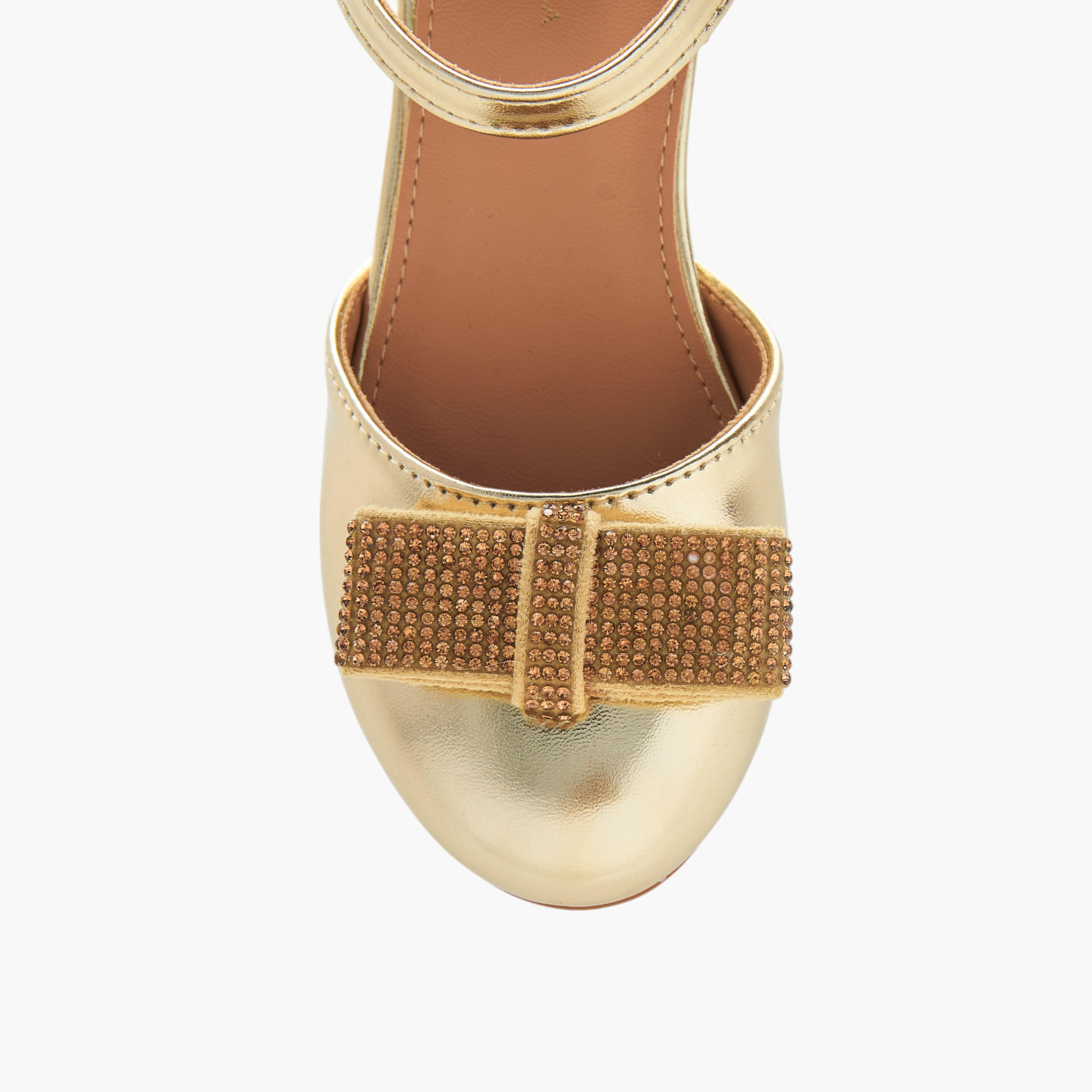 Flora Bella Block Heel Ballerina with Hook and Loop Closure-girls-shoes-sandals-image-4