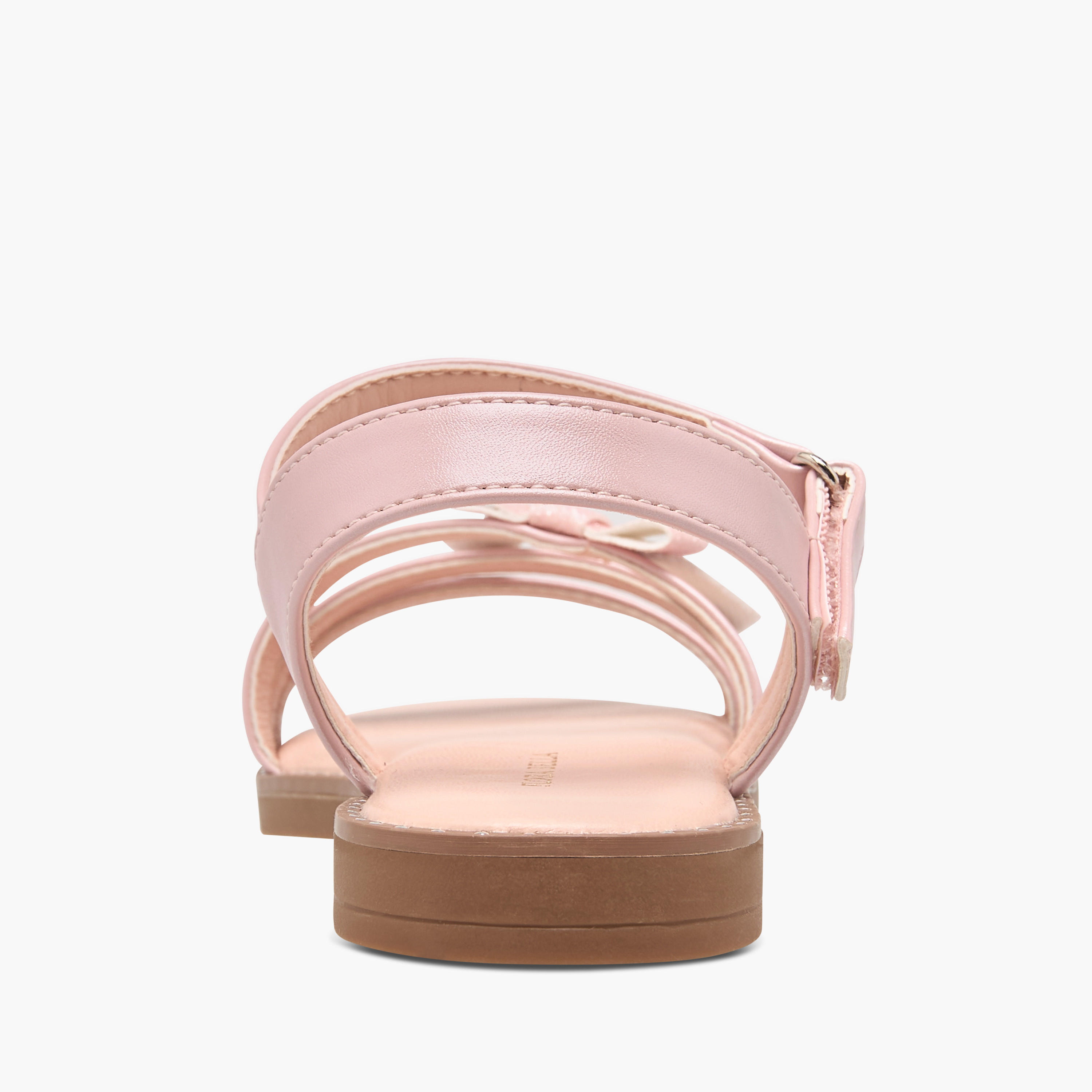 صندل بحزام مزين بفيونكة مع شريط إغلاق لاصق من فلورا بيلا-girls-shoes-sandals-image-4