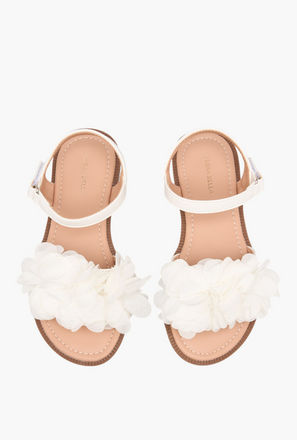 صندل بحزام وزخارف زهرية وشريط إغلاق لاصق من فلورا بيلا-girls-shoes-sandals-image-1