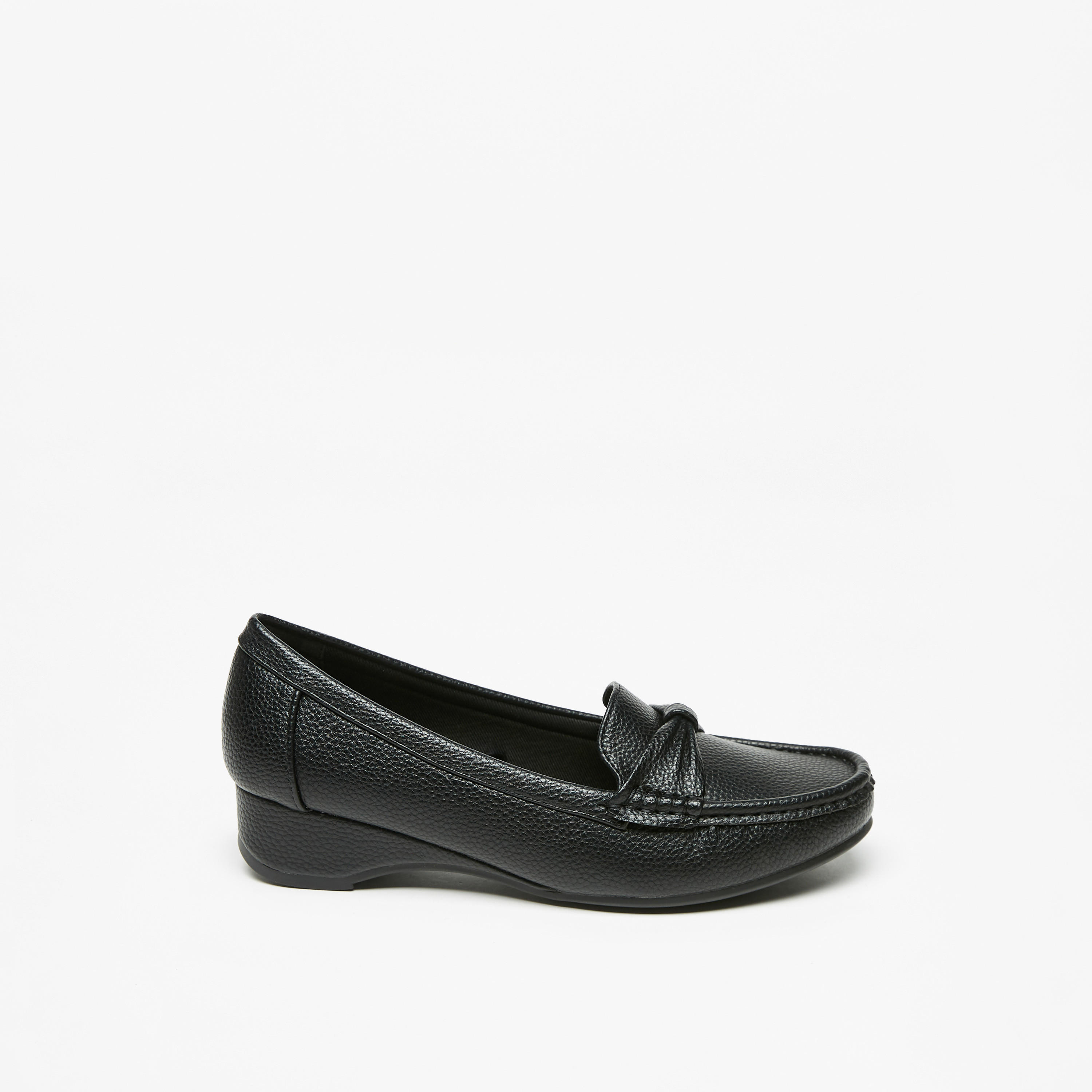 حذاء سهل الارتداء بزينة فيونكة وكعب ويدج من فلورا بيلا-women-shoes-heels-image-3