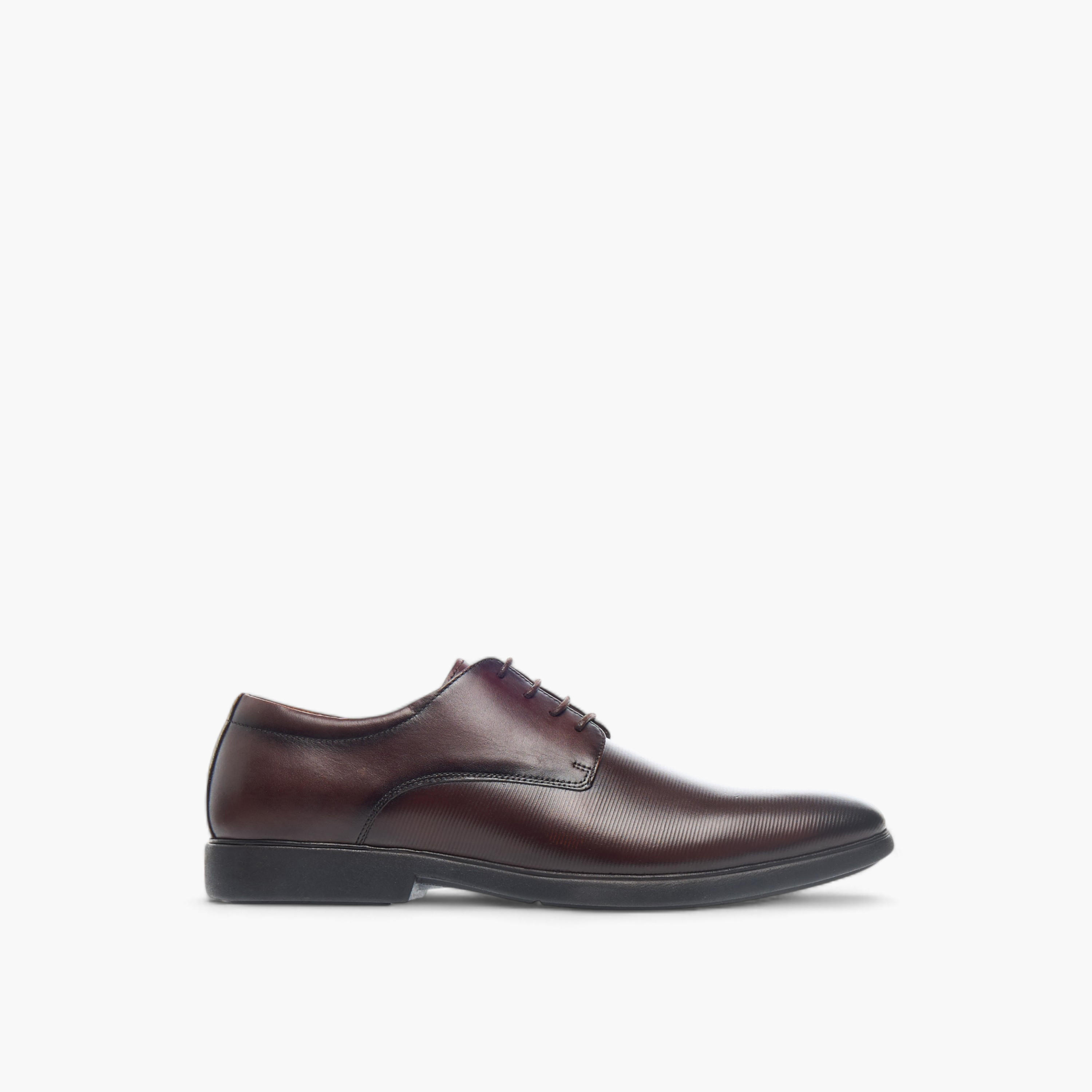 Duchini Men's Leather Textured Lace-Up Derby Shoes-men-shoes-formalshoes-image-3
