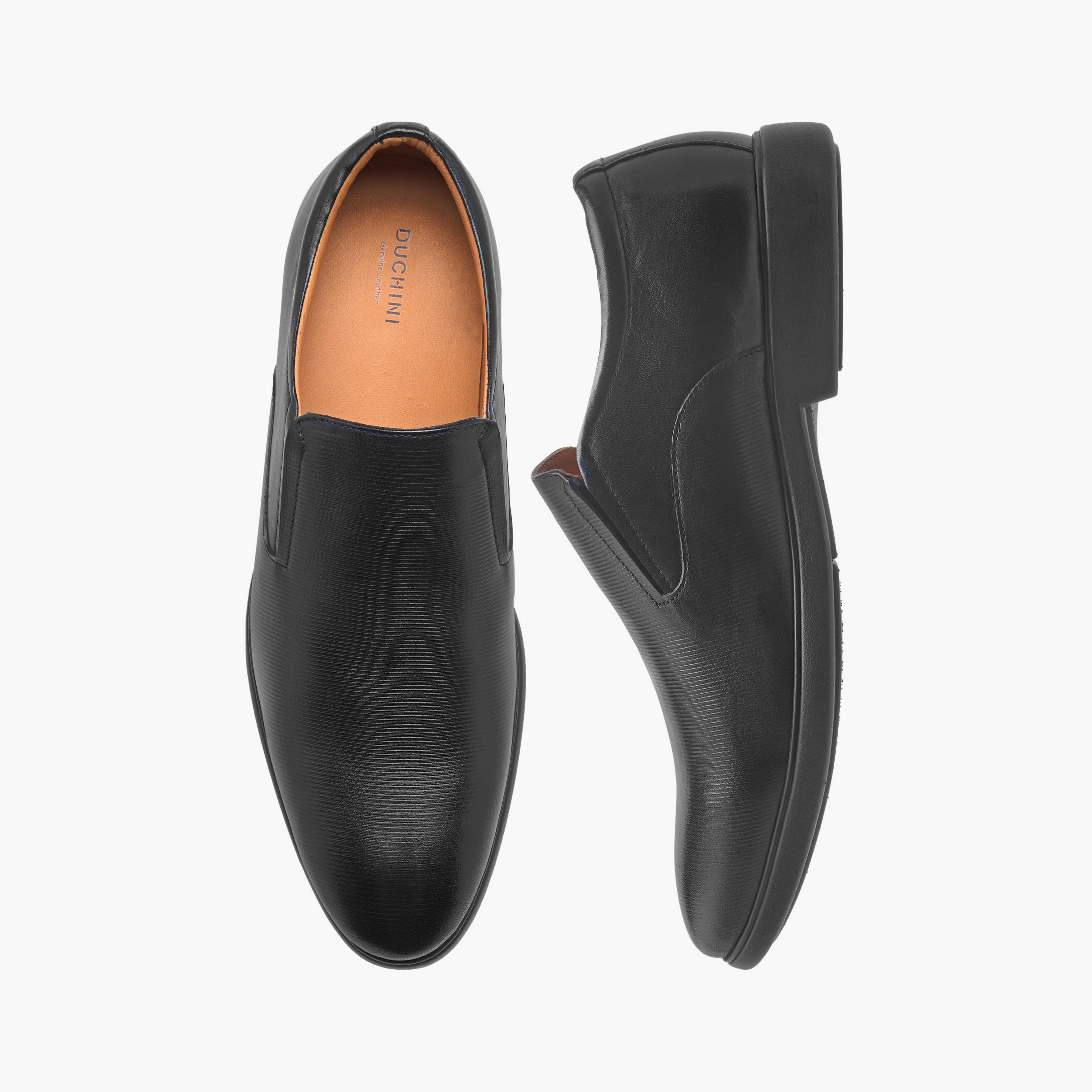 Duchini Men's Leather Solid Slip-On Loafers-men-shoes-formalshoes-image-1