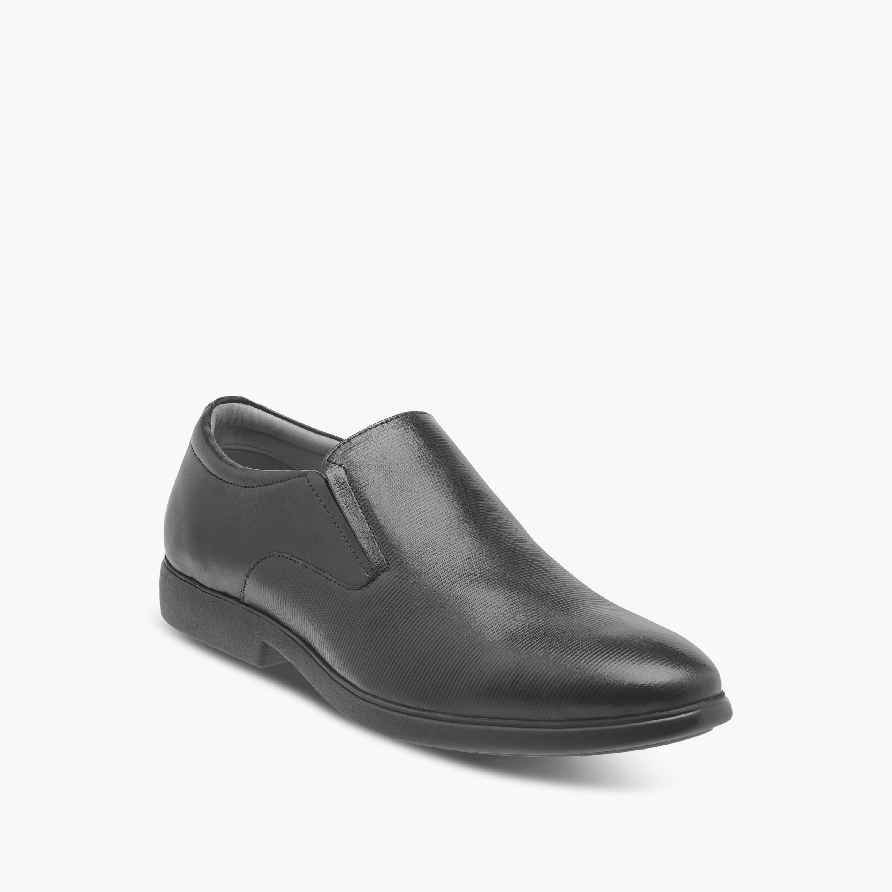Duchini Men's Leather Solid Slip-On Loafers-men-shoes-formalshoes-image-2
