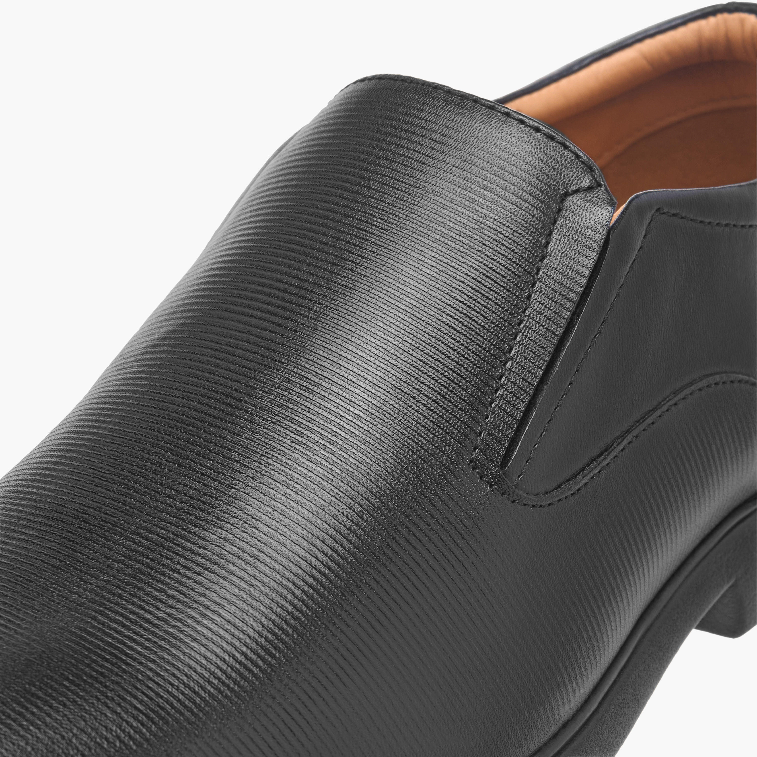 Duchini Men's Leather Solid Slip-On Loafers-men-shoes-formalshoes-image-4