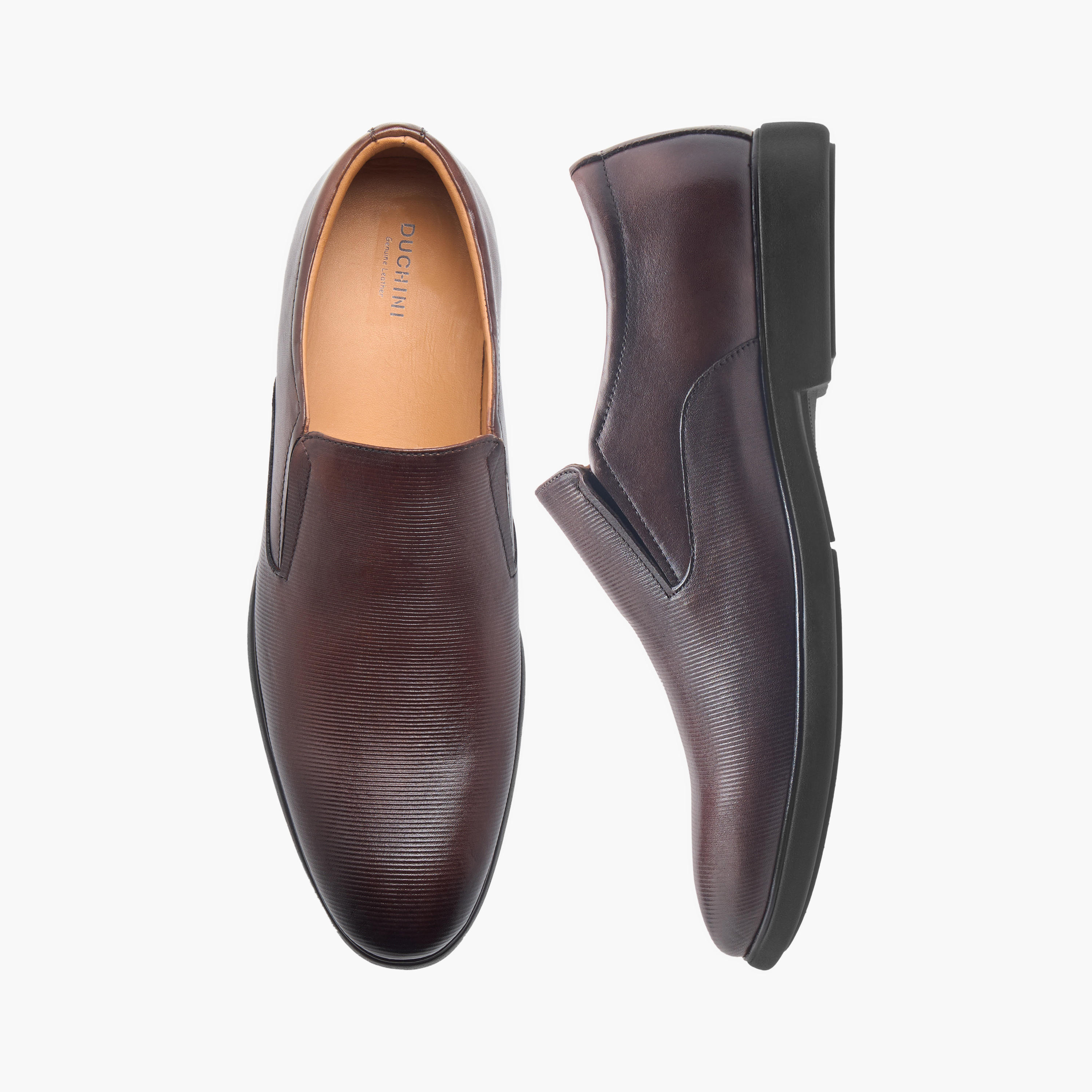 Duchini Men's Leather Solid Slip-On Loafers-men-shoes-formalshoes-image-1