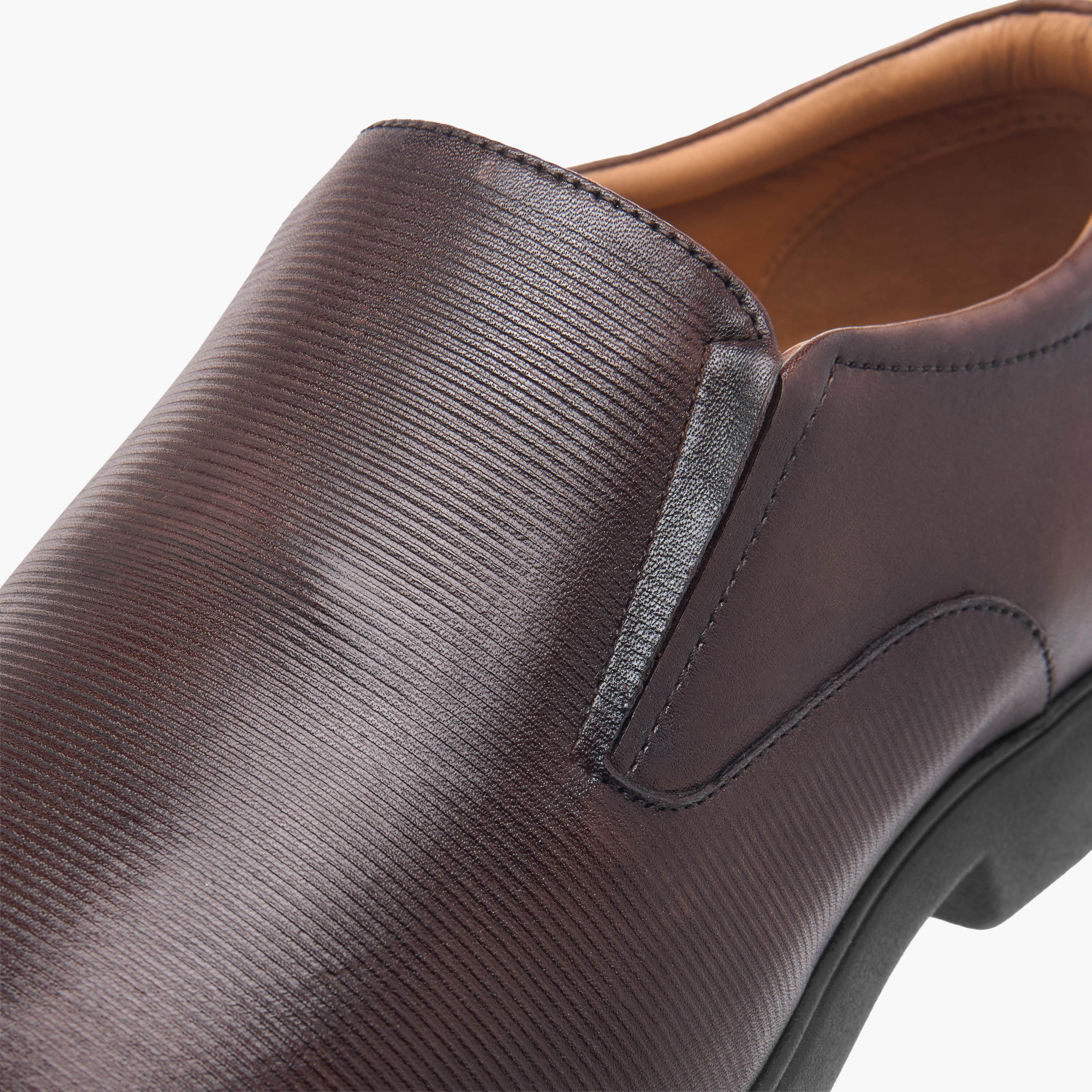 Duchini Men's Leather Solid Slip-On Loafers-men-shoes-formalshoes-image-4