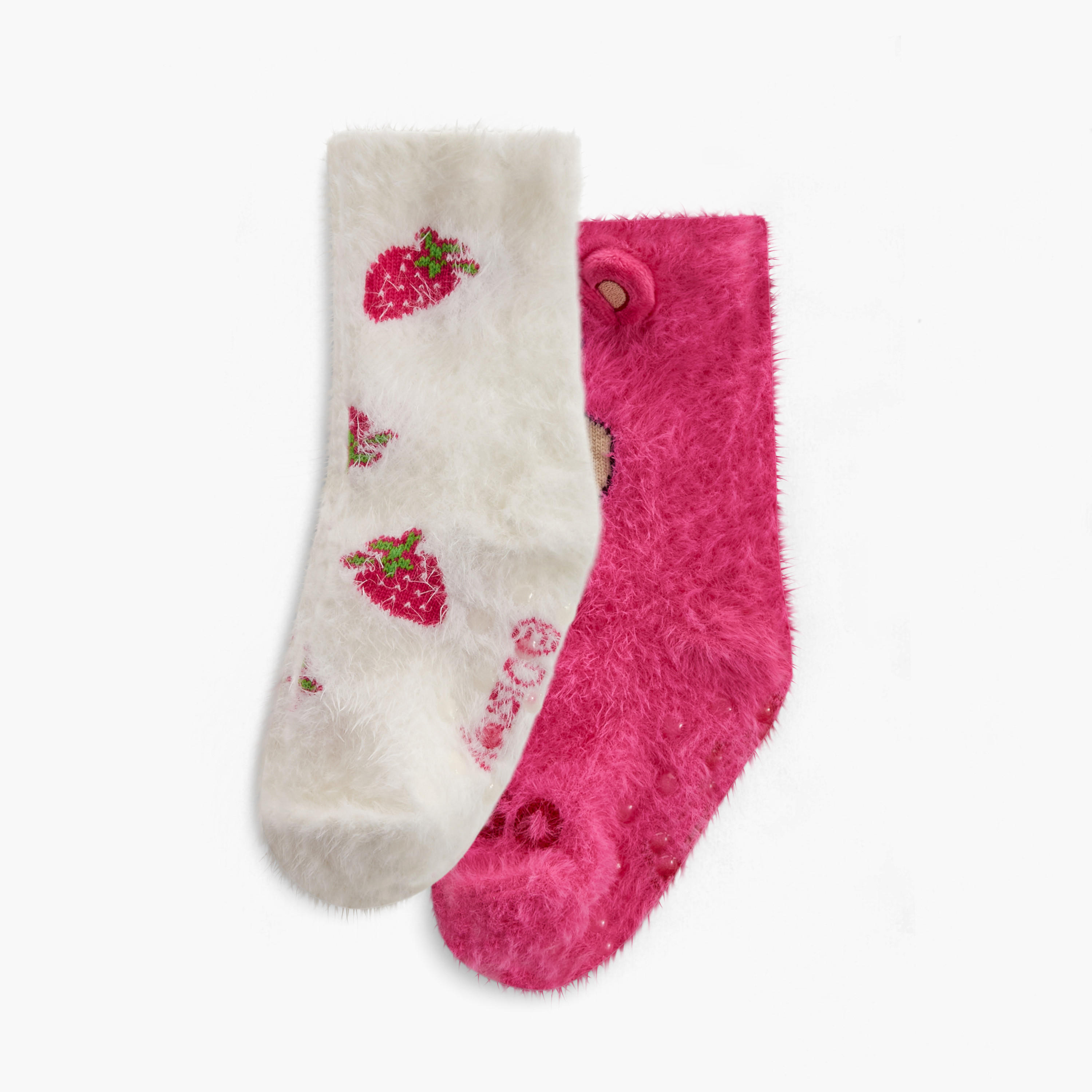 Pack of 2 Disney Girls Crew Length Socks Lotso Accent-girls-accessories-socks-image-1