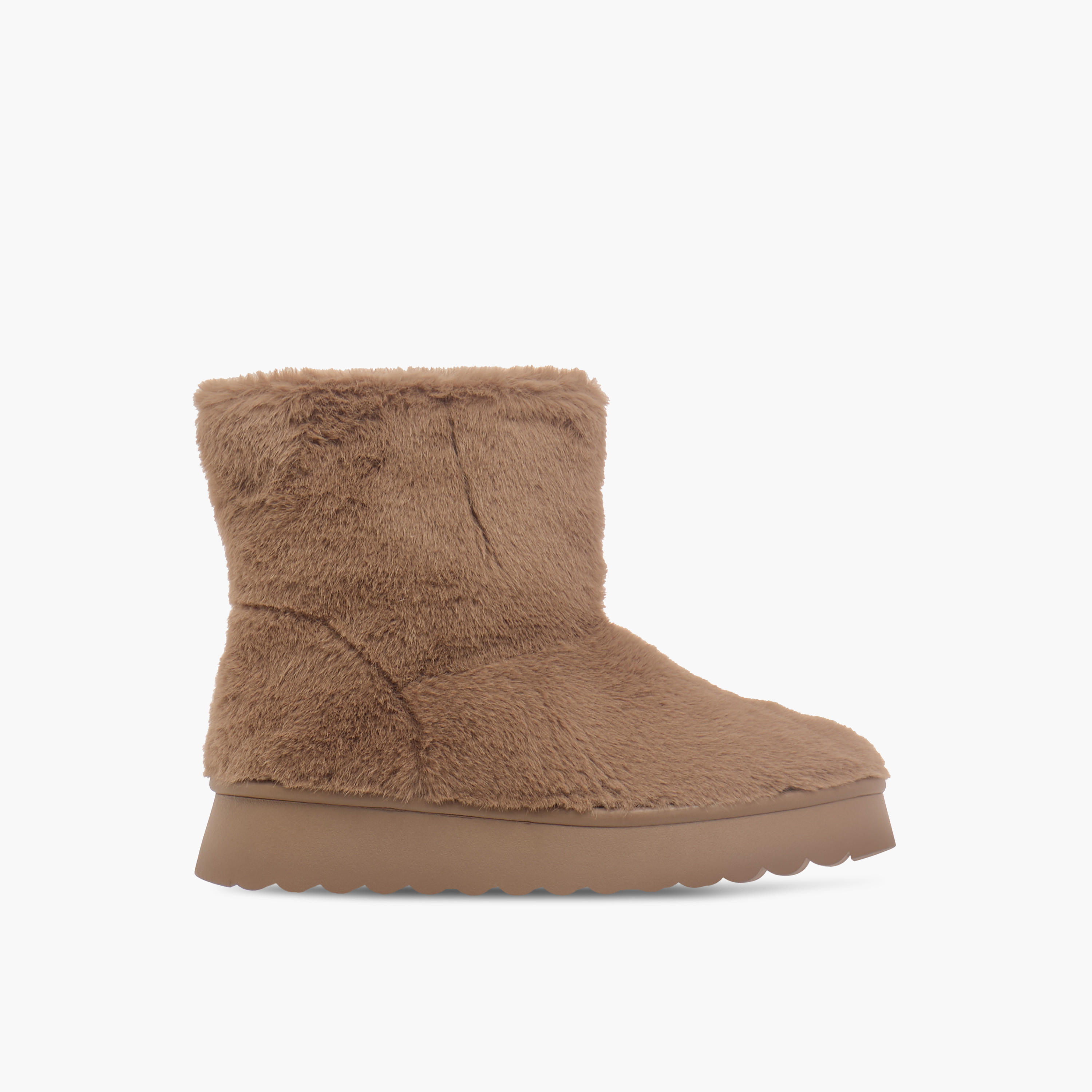 بوت طول الكاحل بارز الملمس سهل الارتداء بكعب بلاتفورم للنساء من سيليست-women-shoes-boots-image-8
