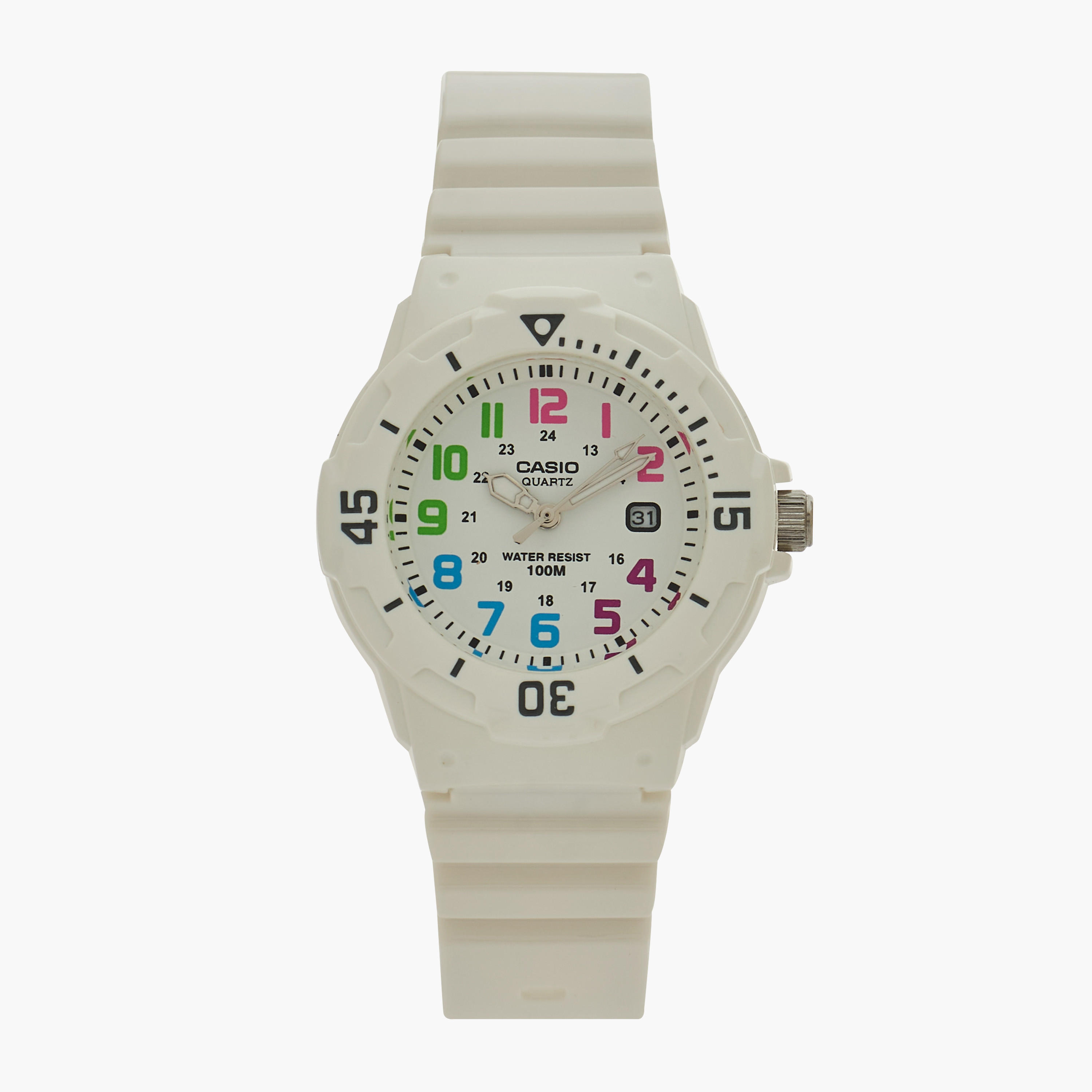 Casio Women's White Analog Resin Strap Watch LRW-200H-7BVDF-women-watchesandjewellery-watches-image-1