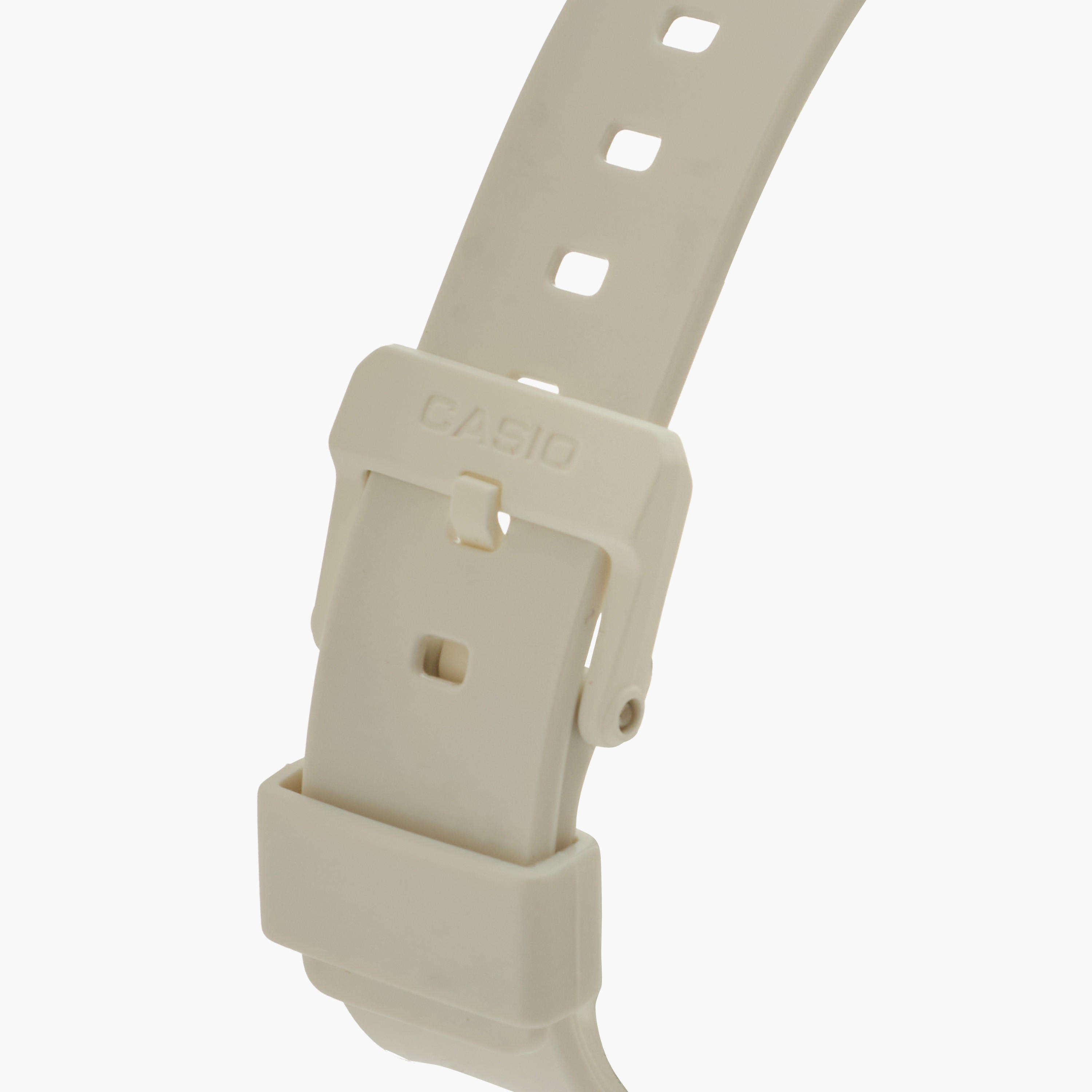 ساعة تناظرية بيضاء بسوار من الراتنج للنساء من كاسيو LRW-200H-7BVDF-women-watchesandjewellery-watches-image-5