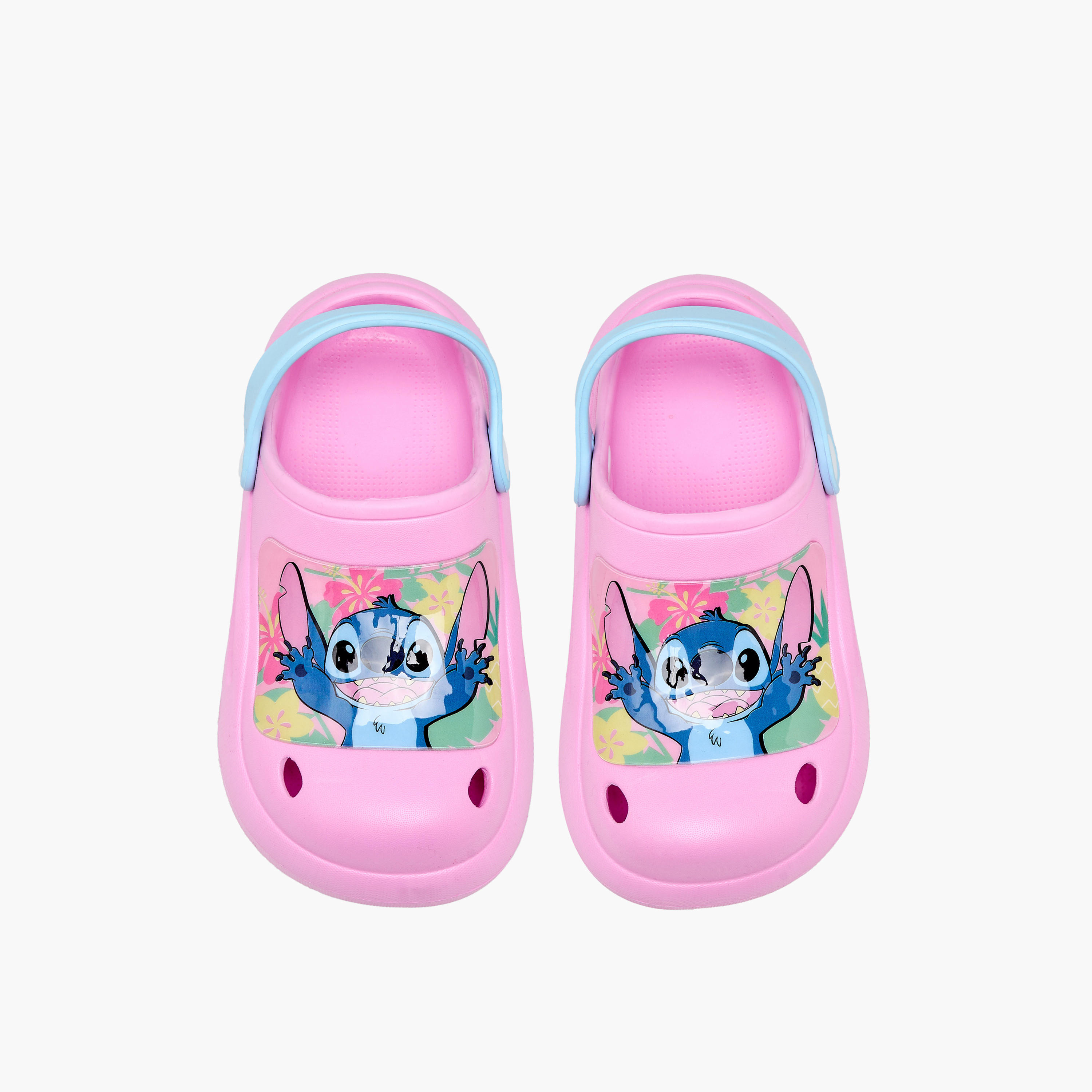 Disney Girls Stitch Print Clogs-girls-shoes-flipflopsandslides-image-1