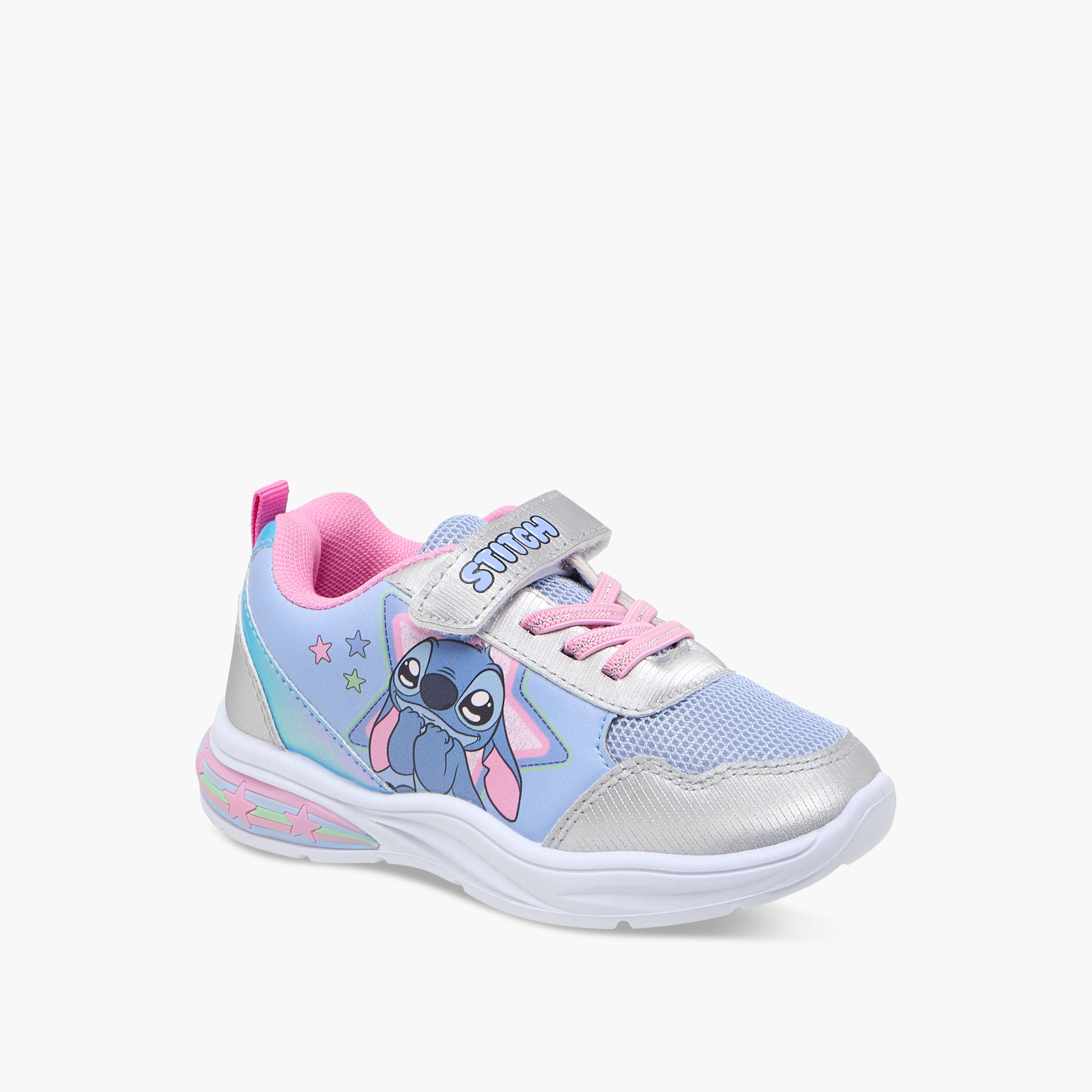 حذاء سنيكرز مضيء بطبعات ستيتش وشريط إغلاق من ديزني-girls-shoes-sneakers-image-2