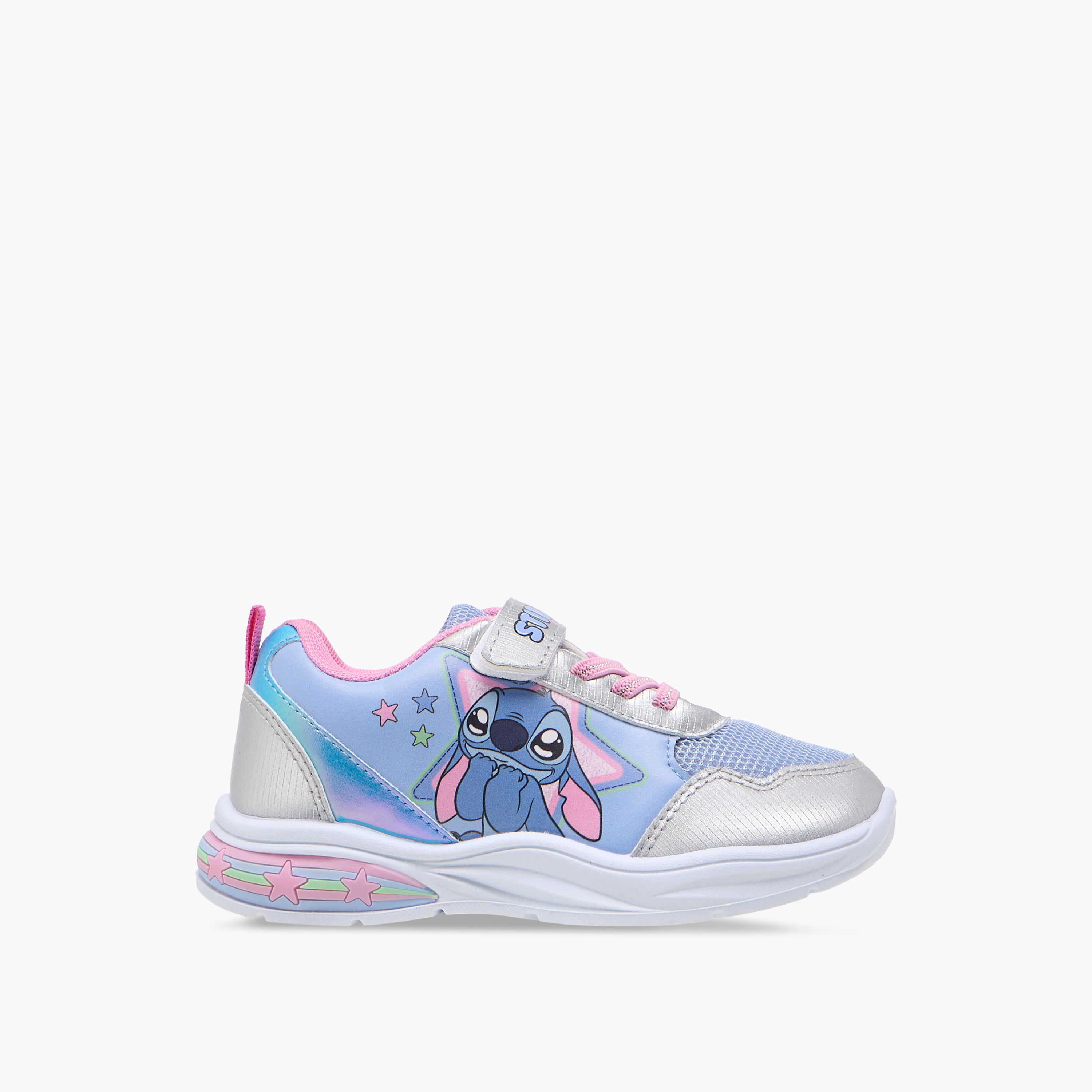 حذاء سنيكرز مضيء بطبعات ستيتش وشريط إغلاق من ديزني-girls-shoes-sneakers-image-3