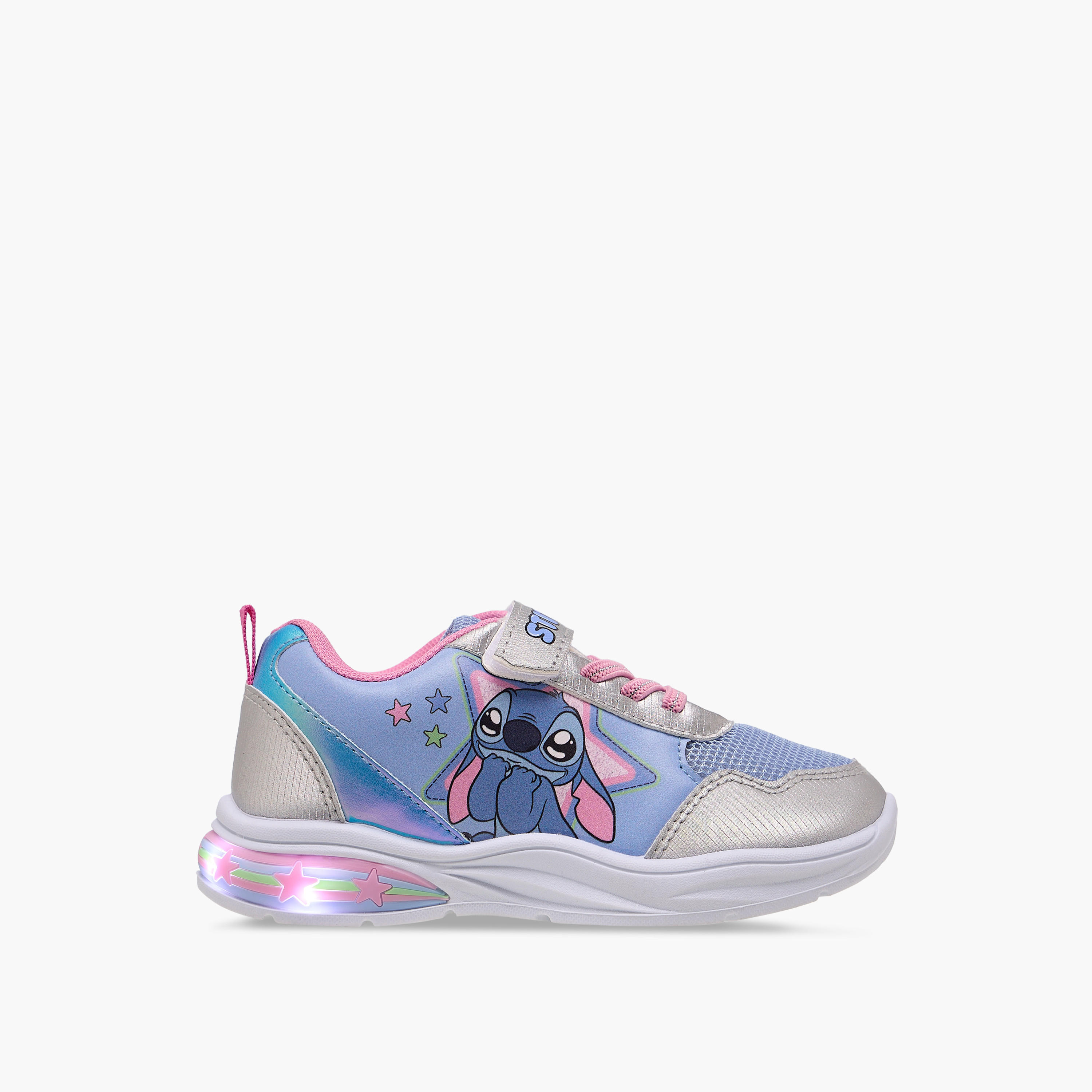 حذاء سنيكرز مضيء بطبعات ستيتش وشريط إغلاق من ديزني-girls-shoes-sneakers-image-4