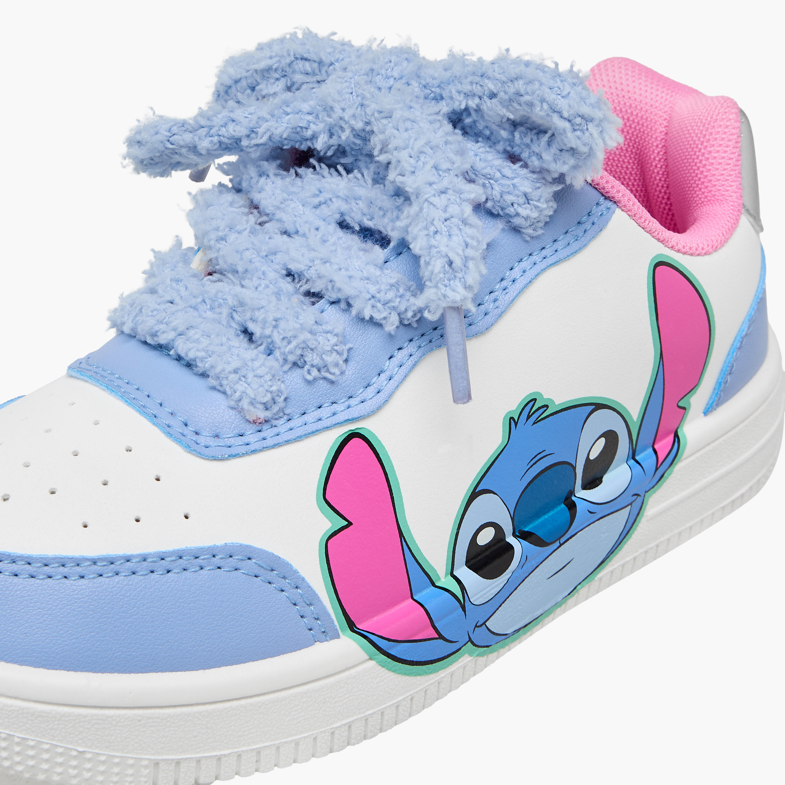 Disney Stitch Print Lace-Up Sneakers-girls-shoes-sneakers-image-4