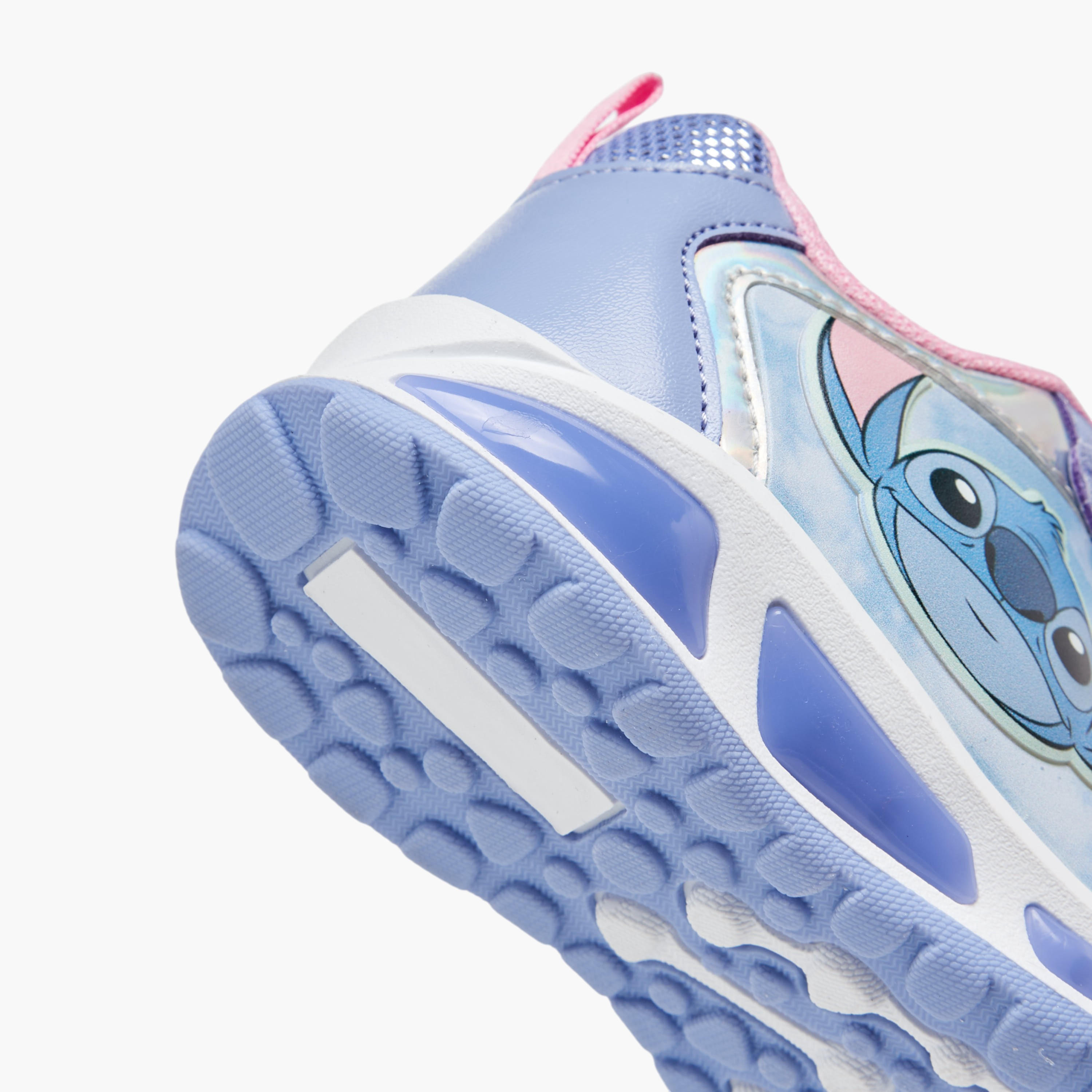 Disney Stitch Print Light-Up Sneakers with Hook and Loop Closure-girls-shoes-sneakers-image-6