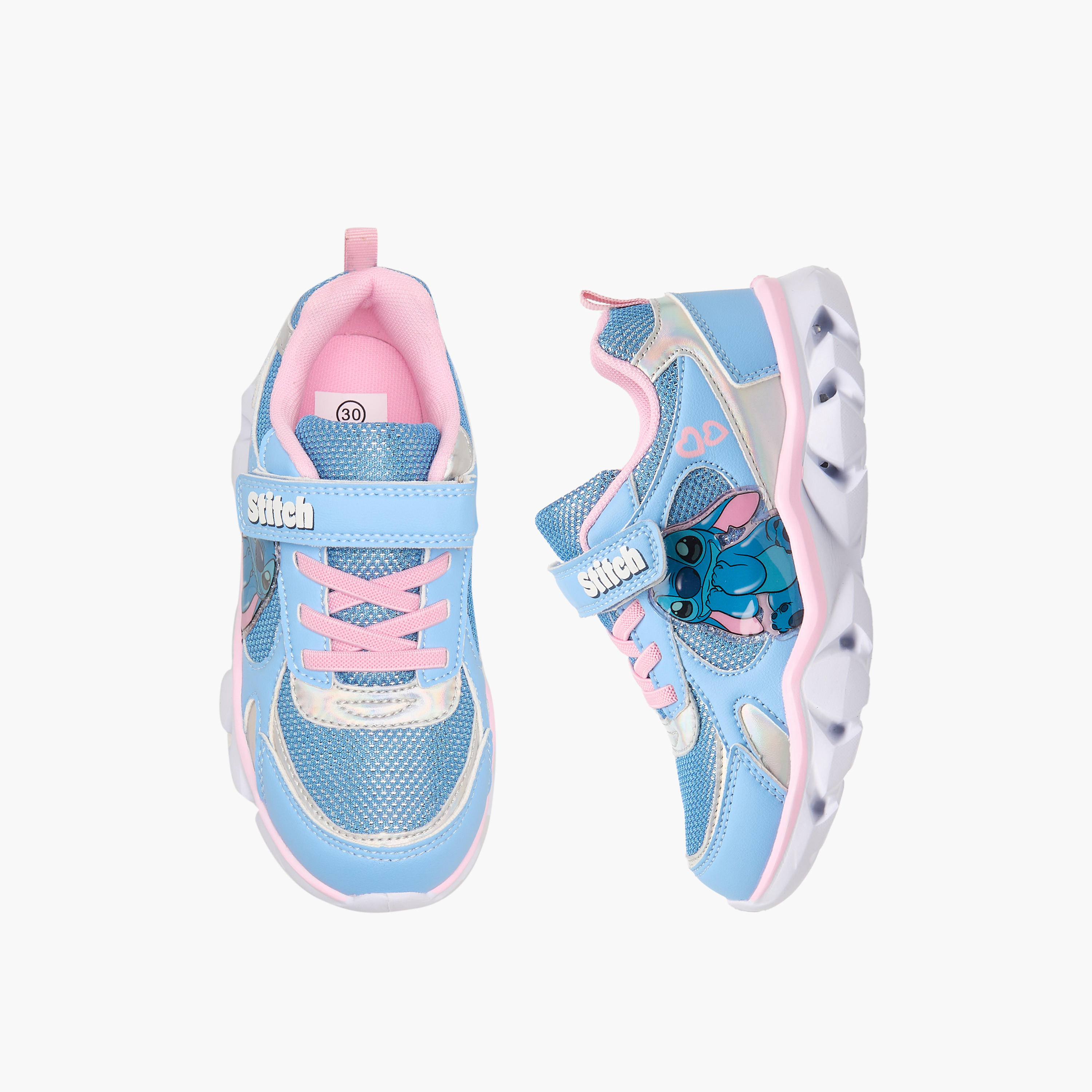 Disney Girls Light-Up Ankle Sneakers-girls-shoes-sneakers-image-1