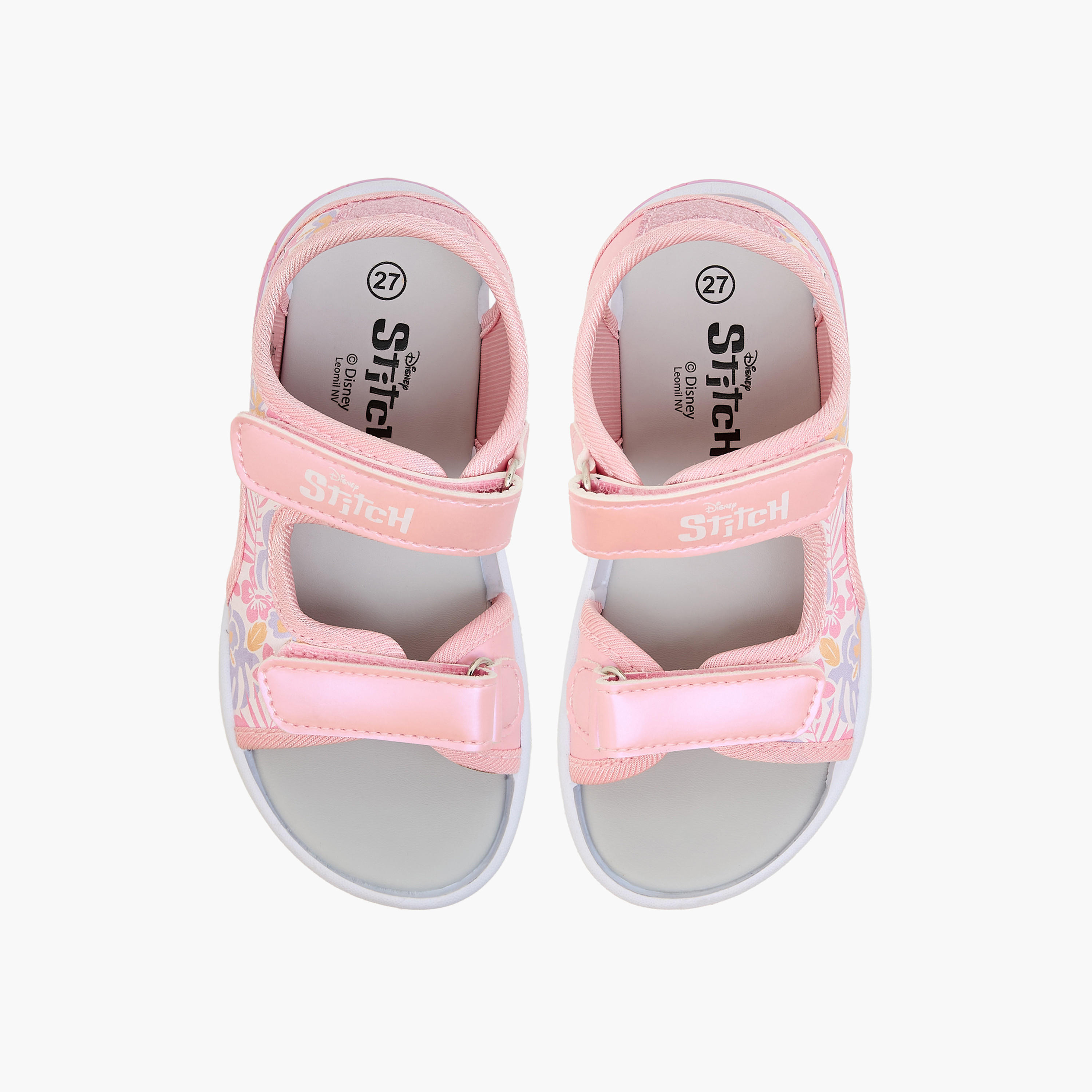 Disney Girls Stitch Print Light-Up Sandals-girls-shoes-sandals-image-1