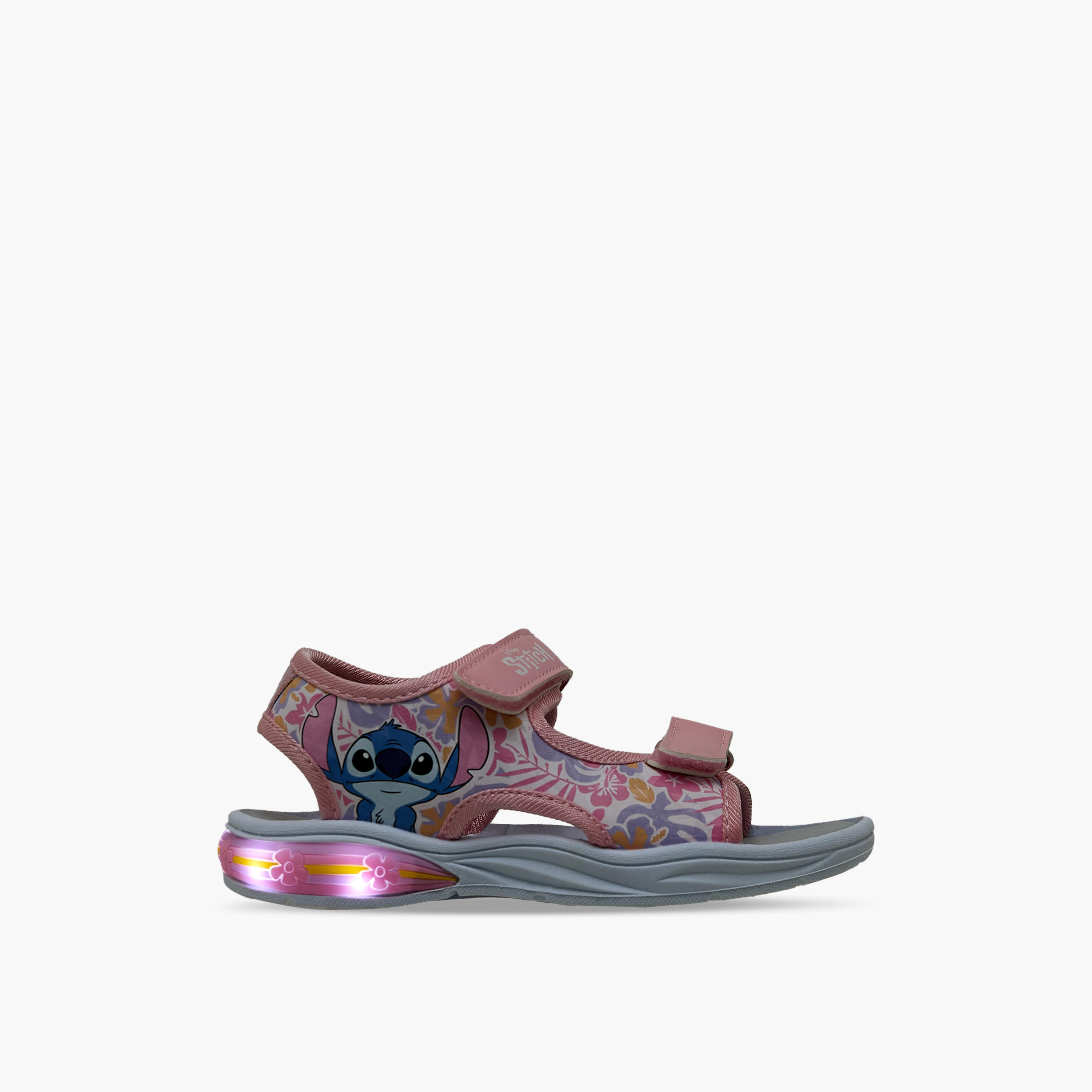 Disney Girls Stitch Print Light-Up Sandals-girls-shoes-sandals-image-5