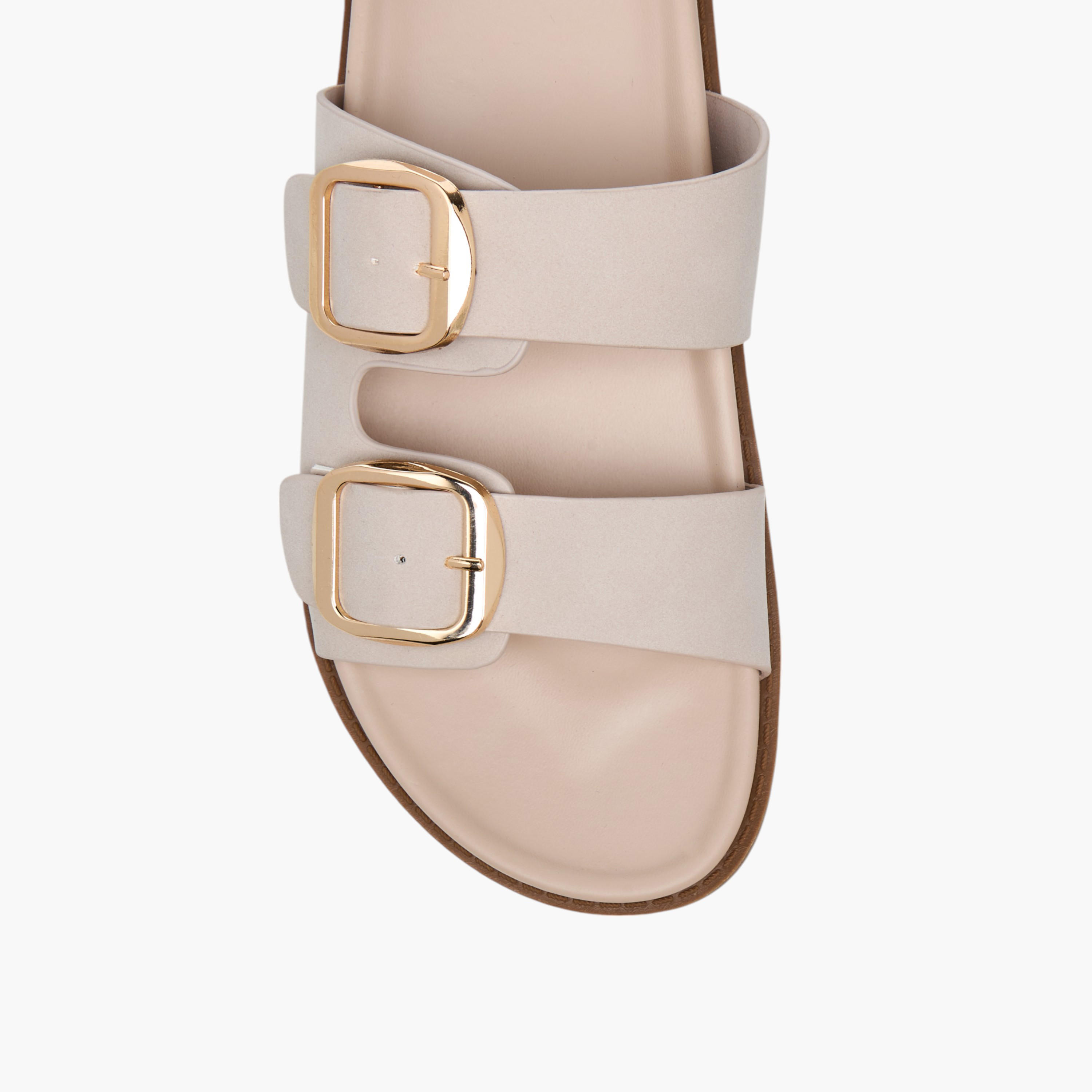 Celeste Women's Buckle Detail Slip-On Sandals-women-shoes-flats-sandals-image-3