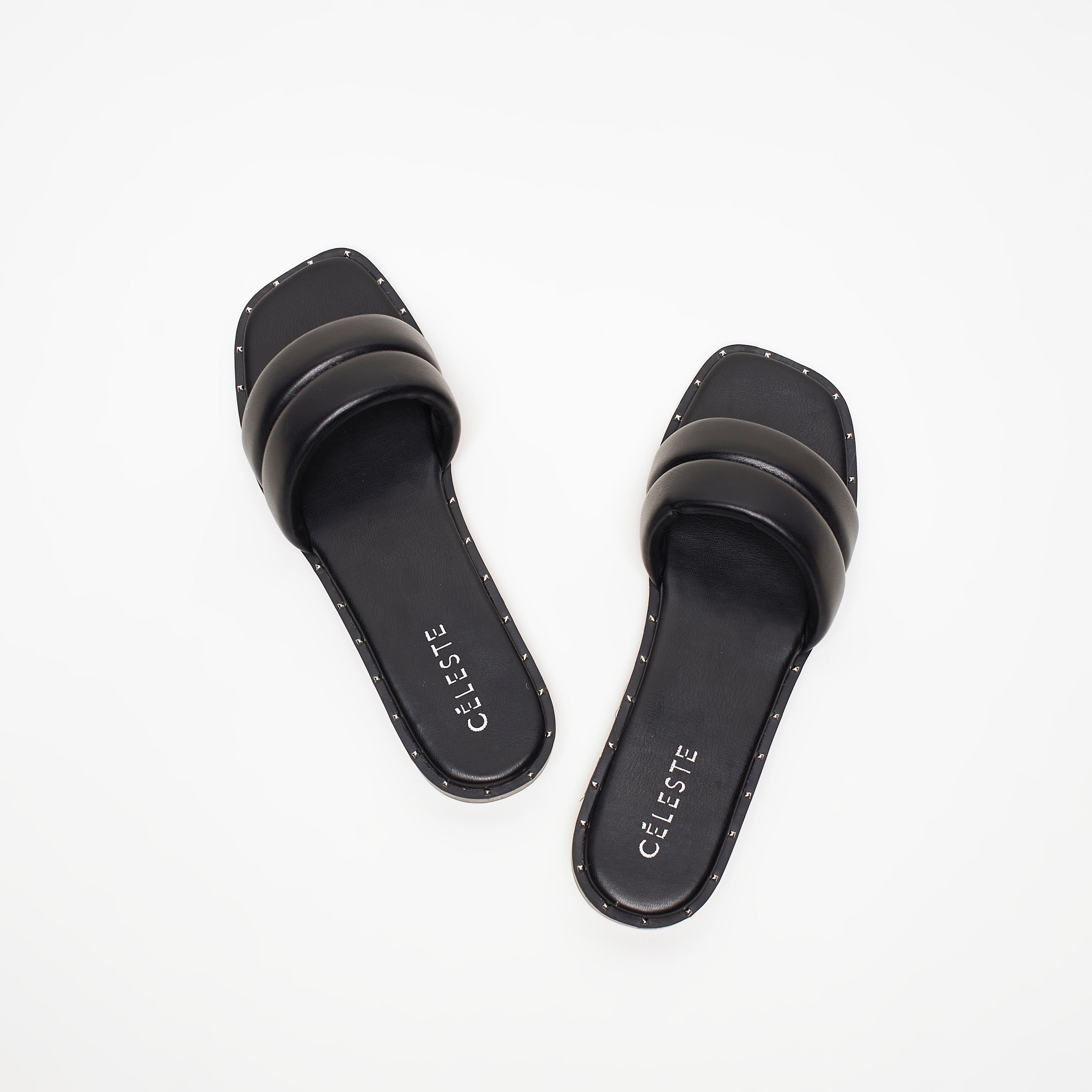 Celeste Women's Solid Slip-On Slide Sandals with Stud Detail-women-shoes-flats-sandals-image-6