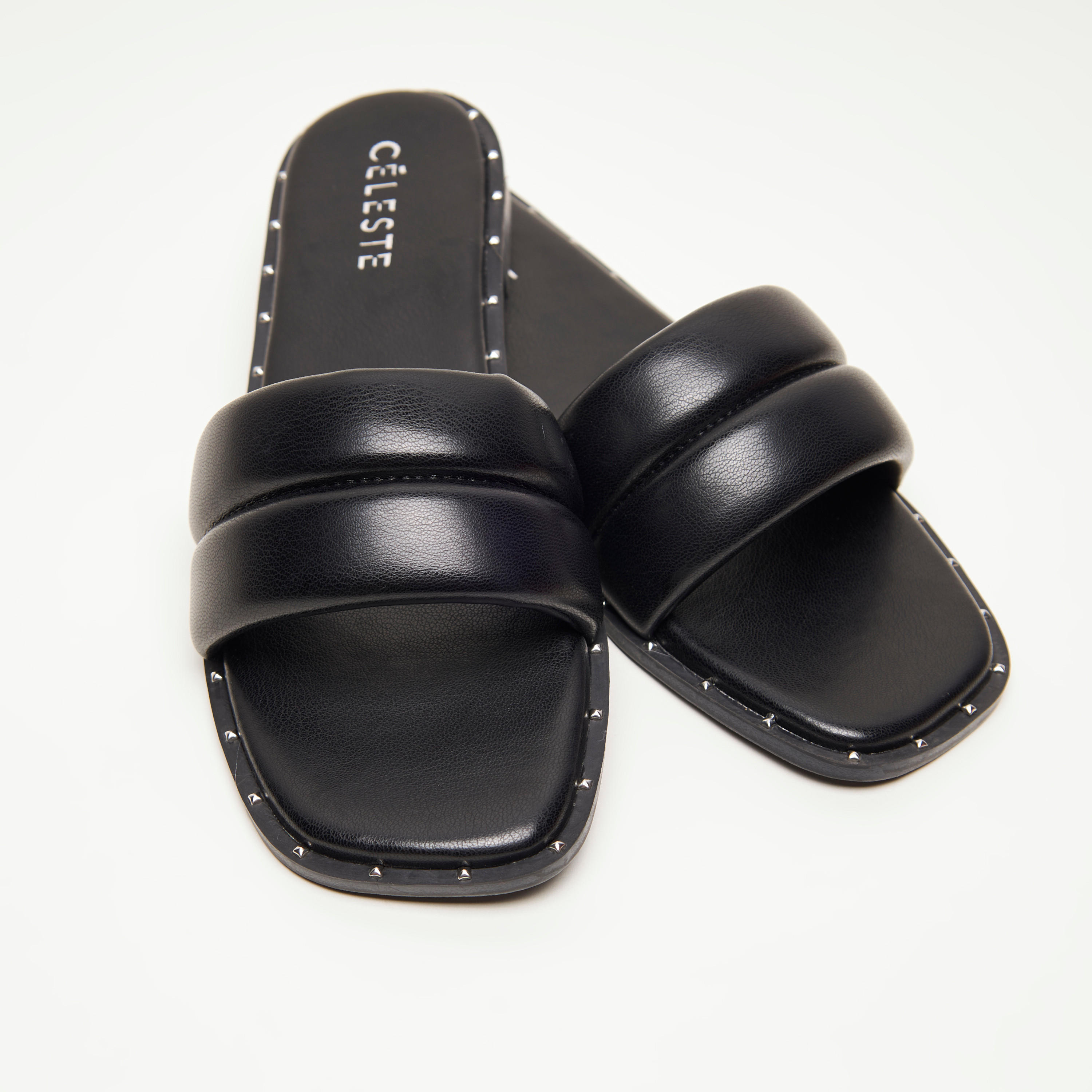 صندل سادة سهل الارتداء بتفاصيل مرصعة للنساء من سيليست-women-shoes-flats-sandals-image-4
