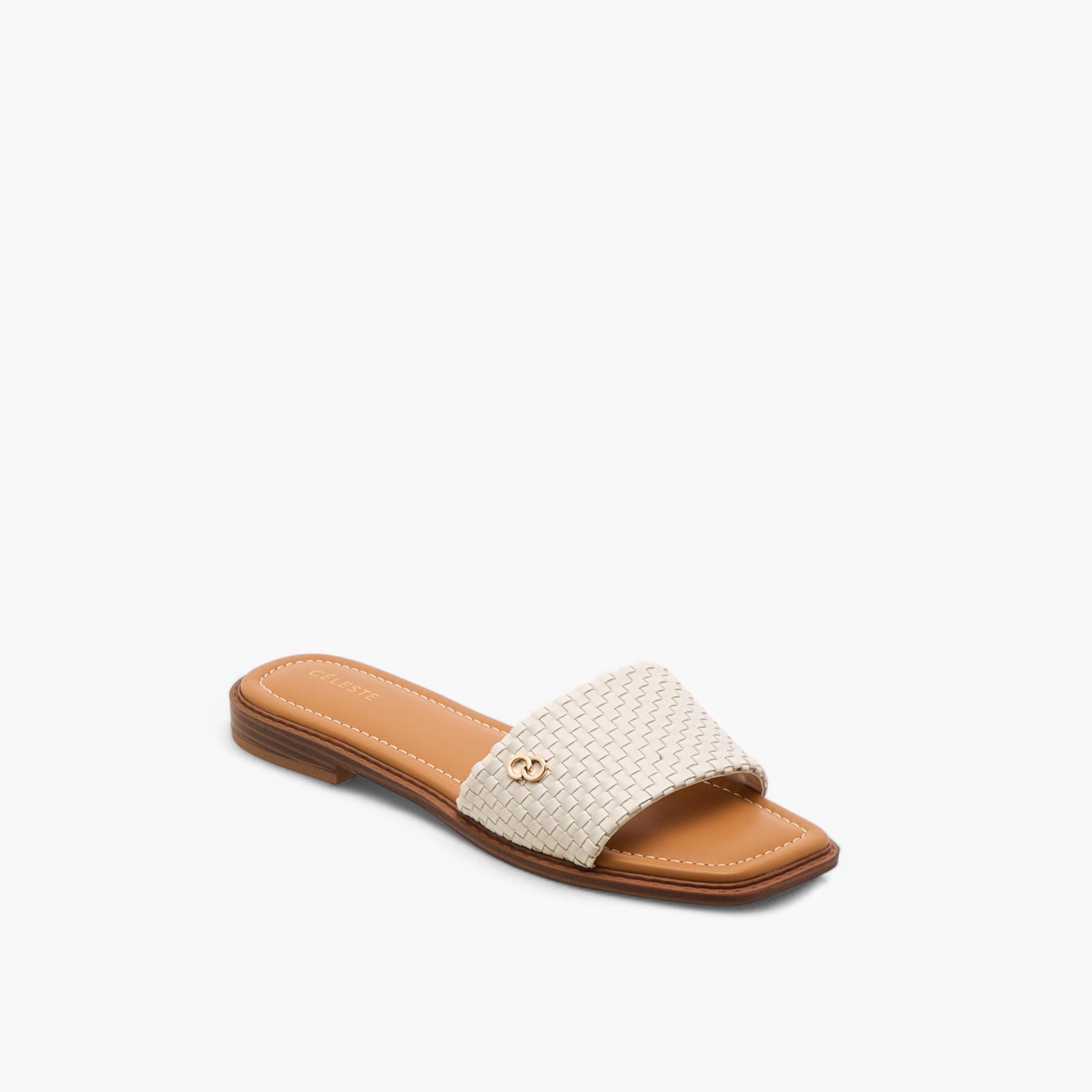 Celeste Women's Textured Slip-On Flat Sandals-women-shoes-flats-sandals-image-2