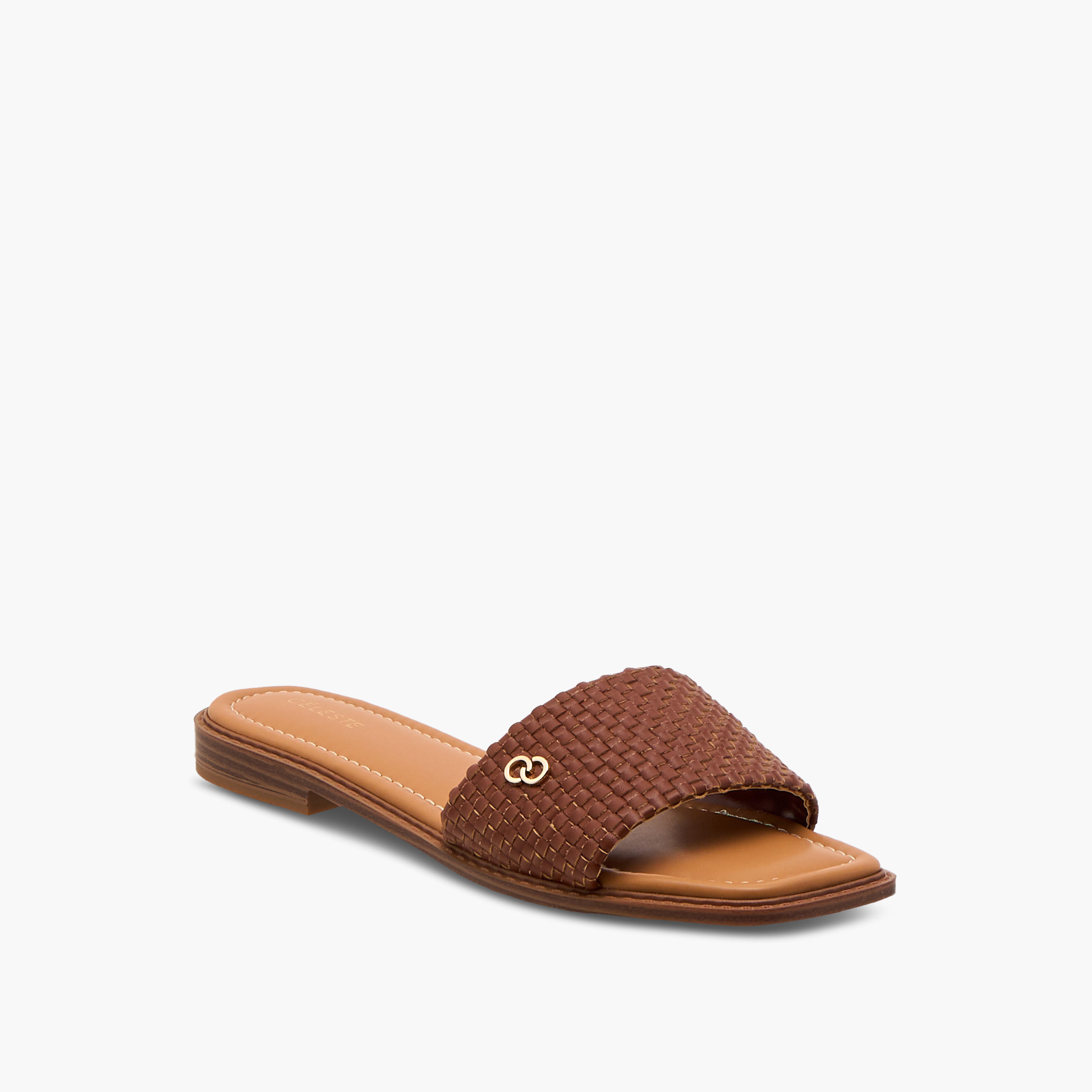 Celeste Women's Textured Slip-On Flat Sandals-women-shoes-flats-sandals-image-2