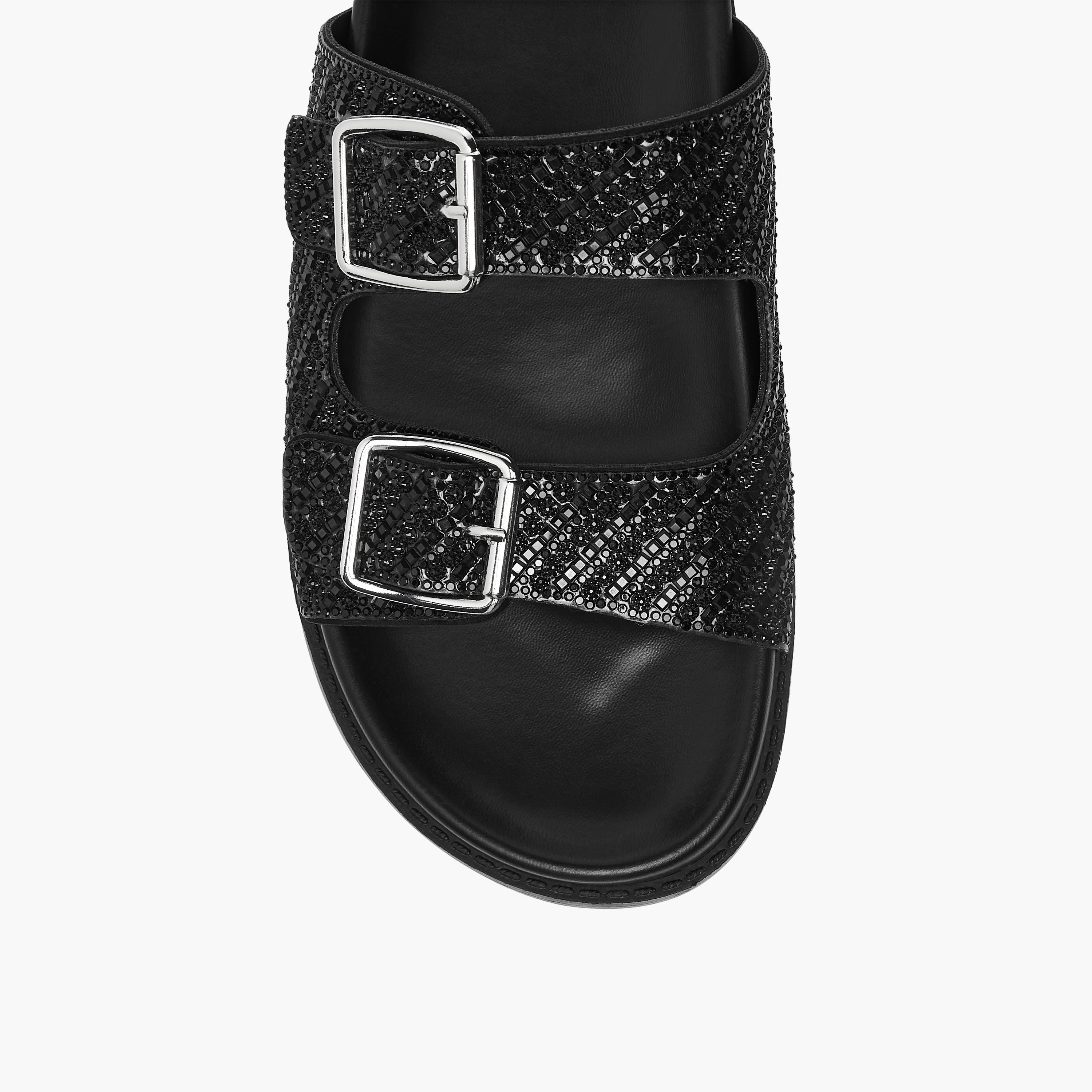 Flora Bella Embellished Slip-On Sandals with Buckle Accent-women-shoes-flats-sandals-image-3