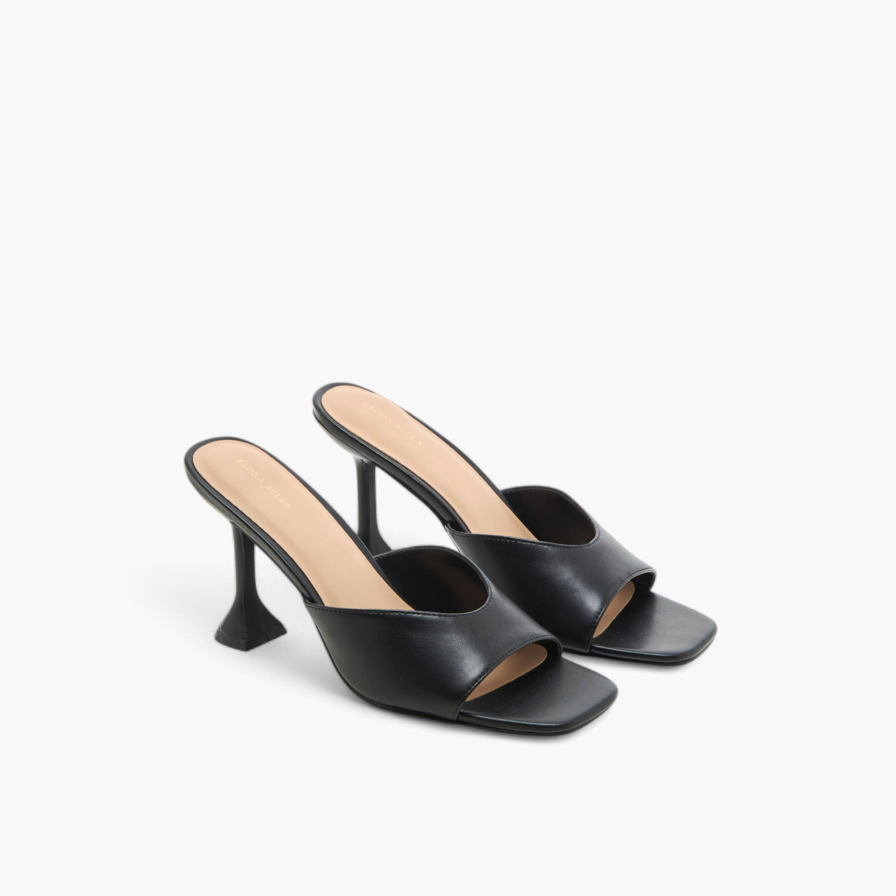 Flora Bella Solid Slip-On Sandals with Flared Heels-women-shoes-sandals-heeled-image-1