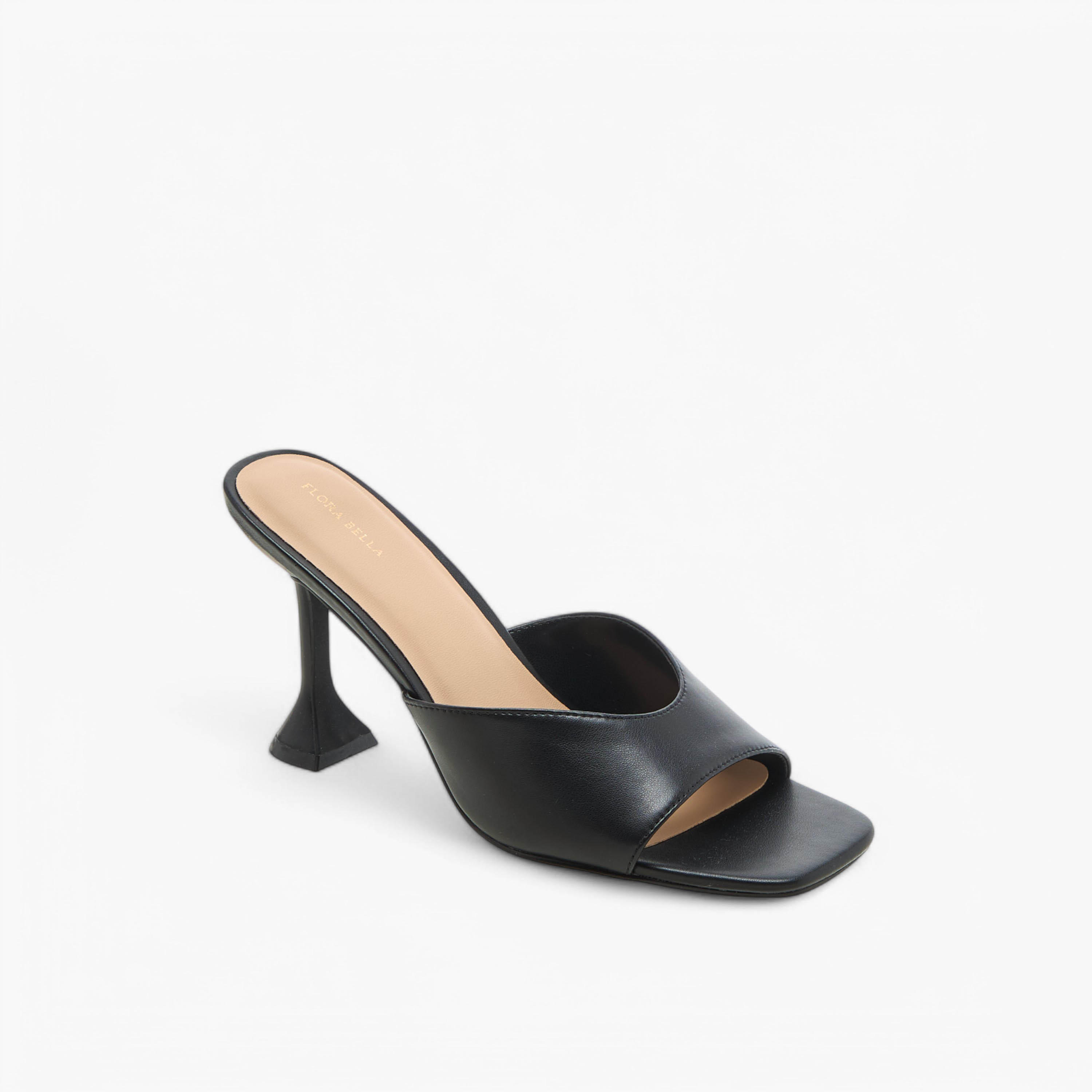 Flora Bella Solid Slip-On Sandals with Flared Heels-women-shoes-sandals-heeled-image-2