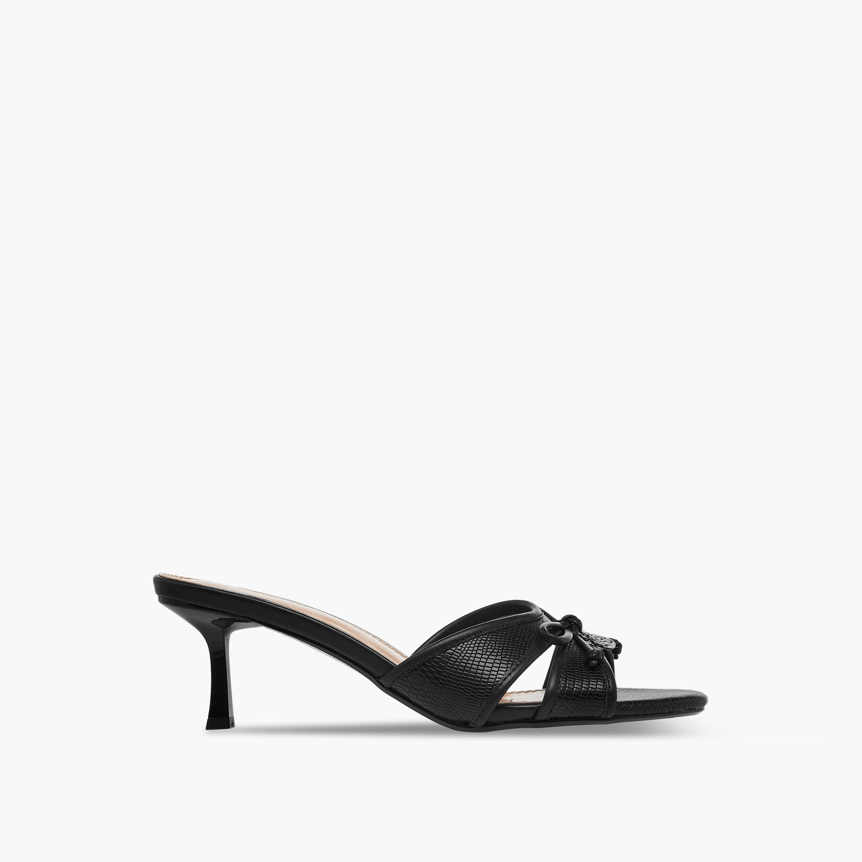 Celeste Women's Bow Detail Slip-On Sandals with Flared Heels-women-shoes-sandals-heeled-image-3