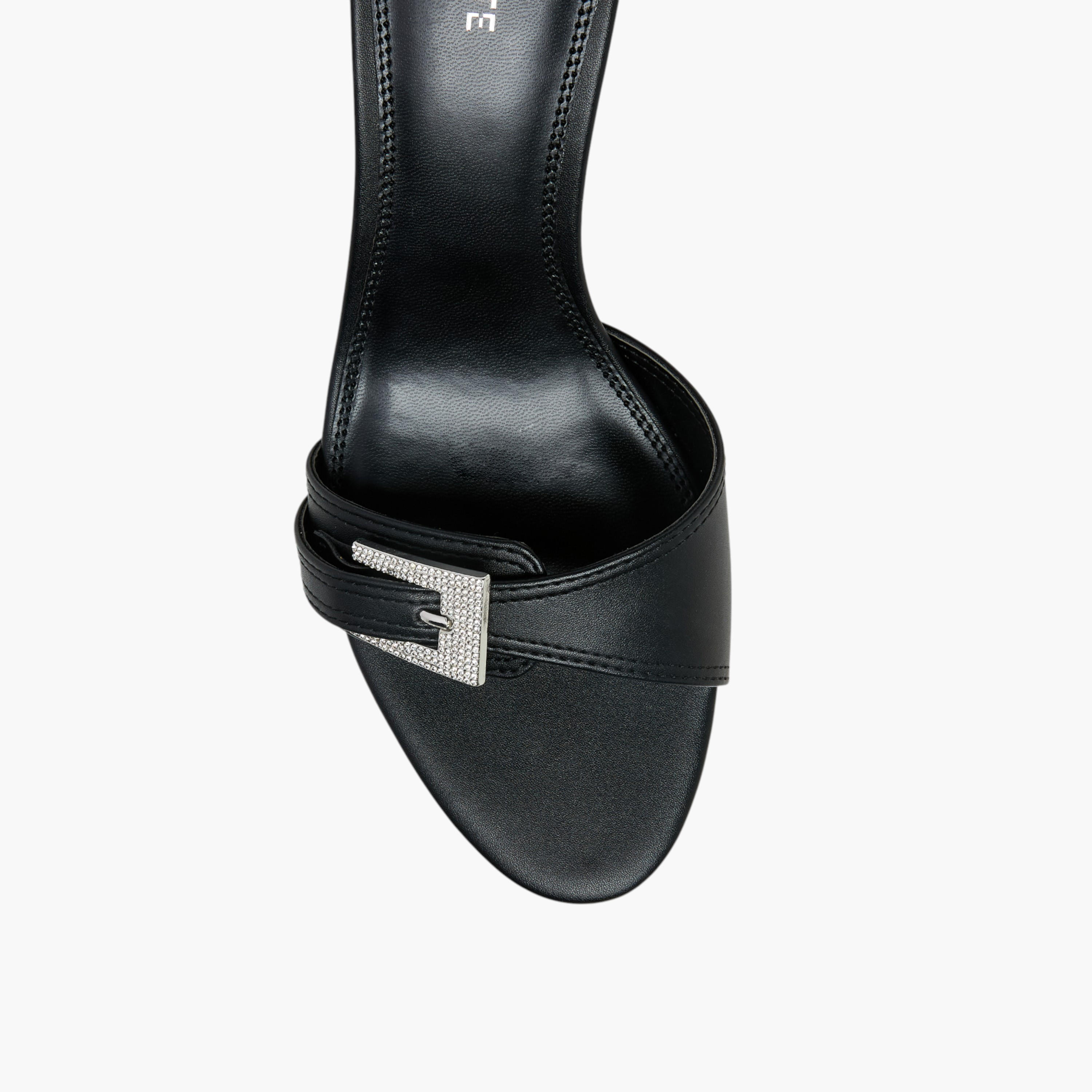 Celeste Women's Buckle Embellished Slip-On Sandals with Stiletto Heels-women-shoes-sandals-heeled-image-4